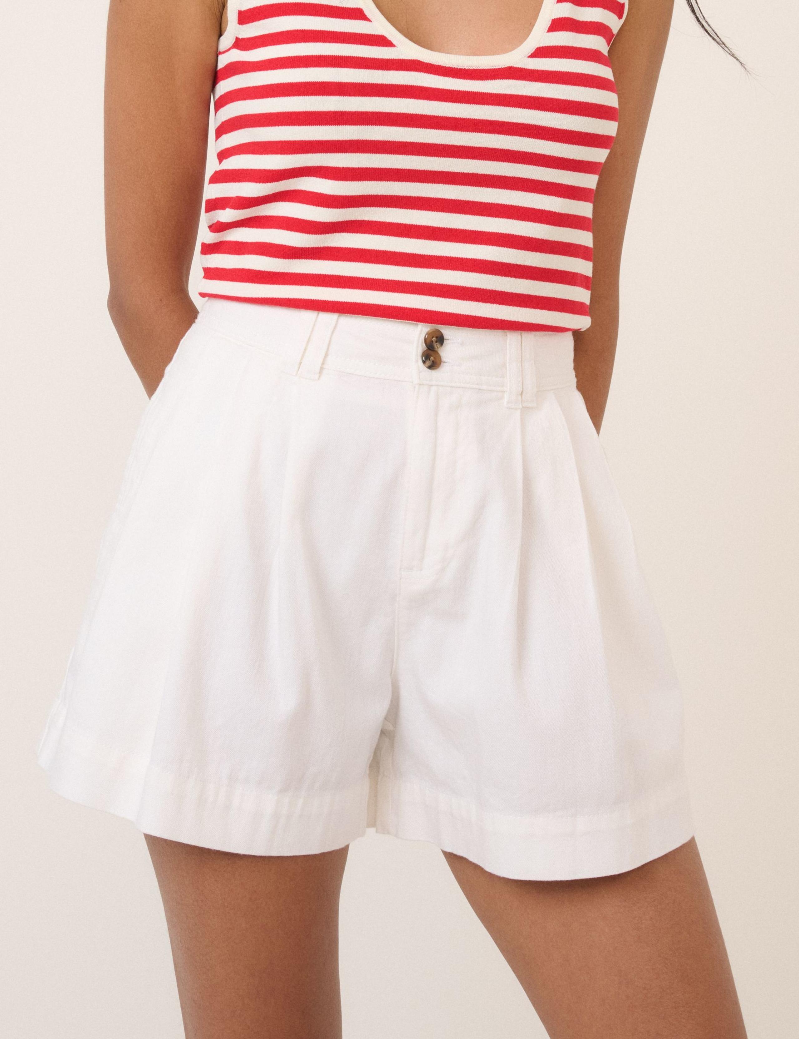 Cotton Rich Denim High Waisted Shorts 4 of 5