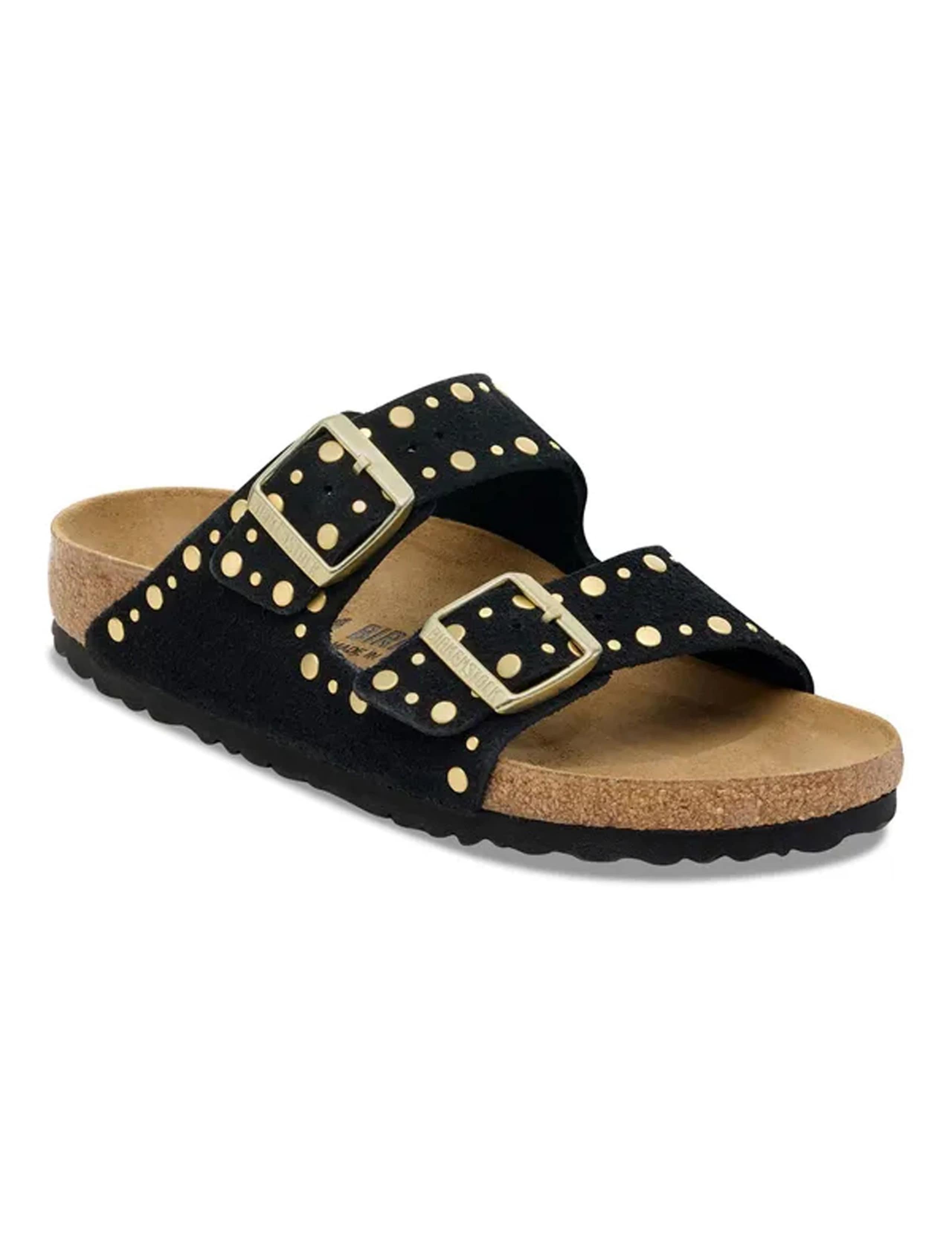 Arizona Leather Buckle Studded Flat Sandals 3 of 3