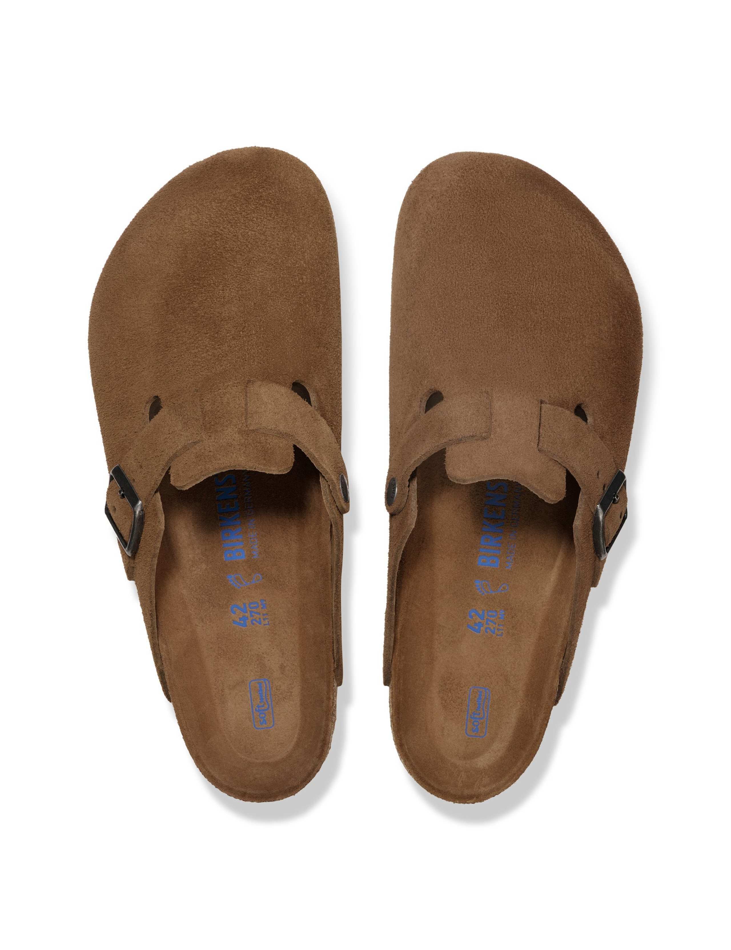 Boston Suede Buckle Footbed Clog Mules 3 of 3