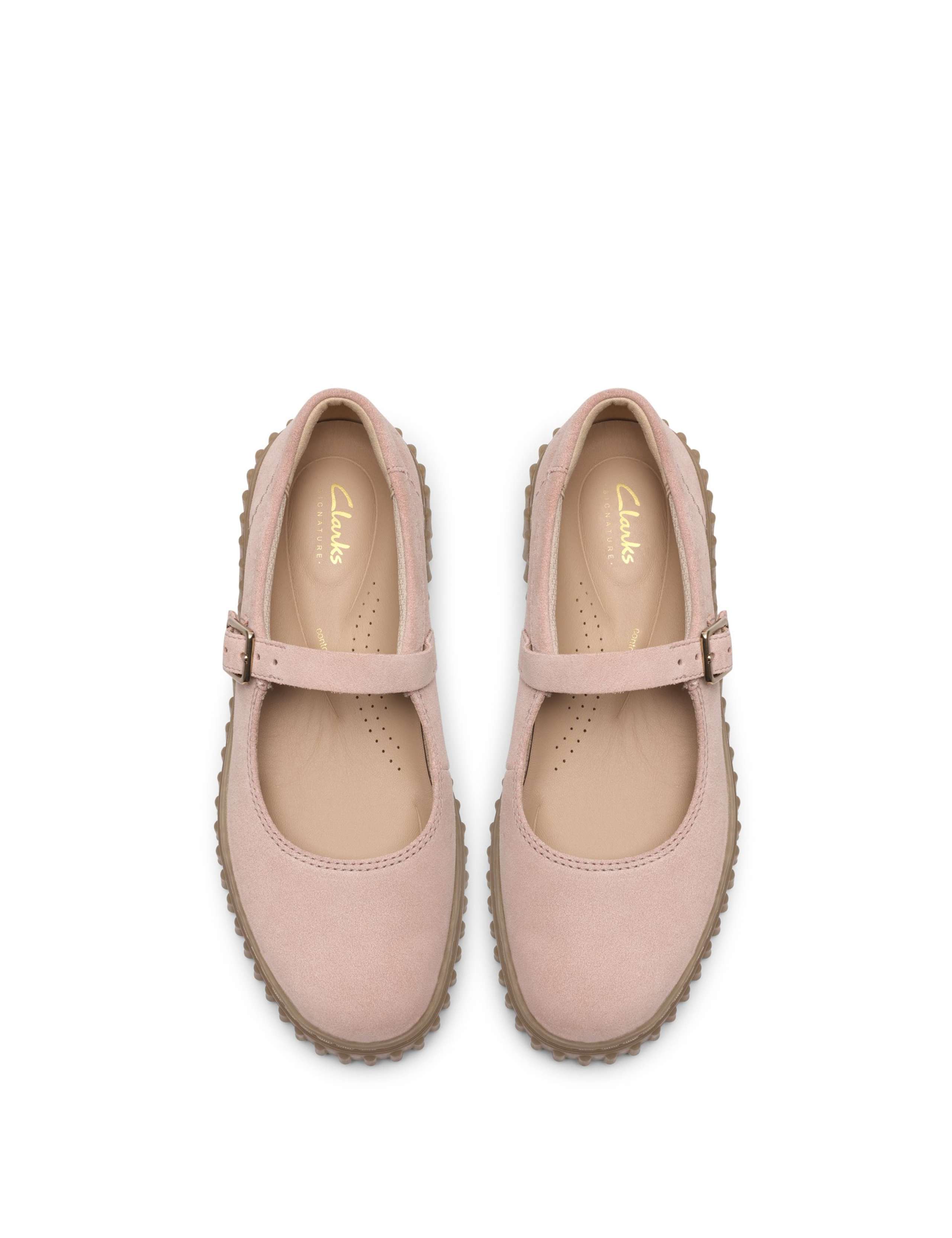 Suede Platform Mary Jane Ballet Pumps 4 of 6