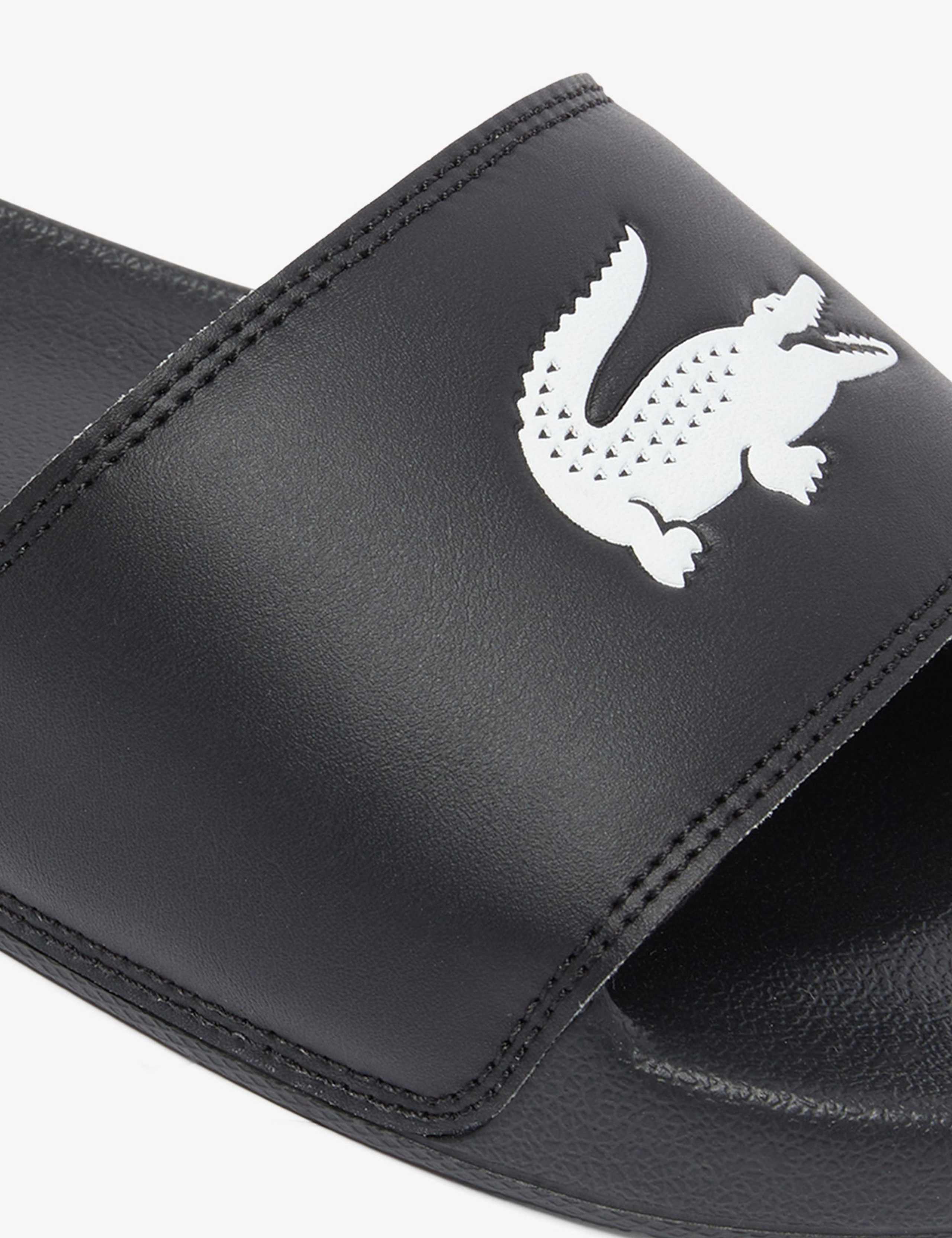 Leather Flat Footbed Sliders 4 of 6