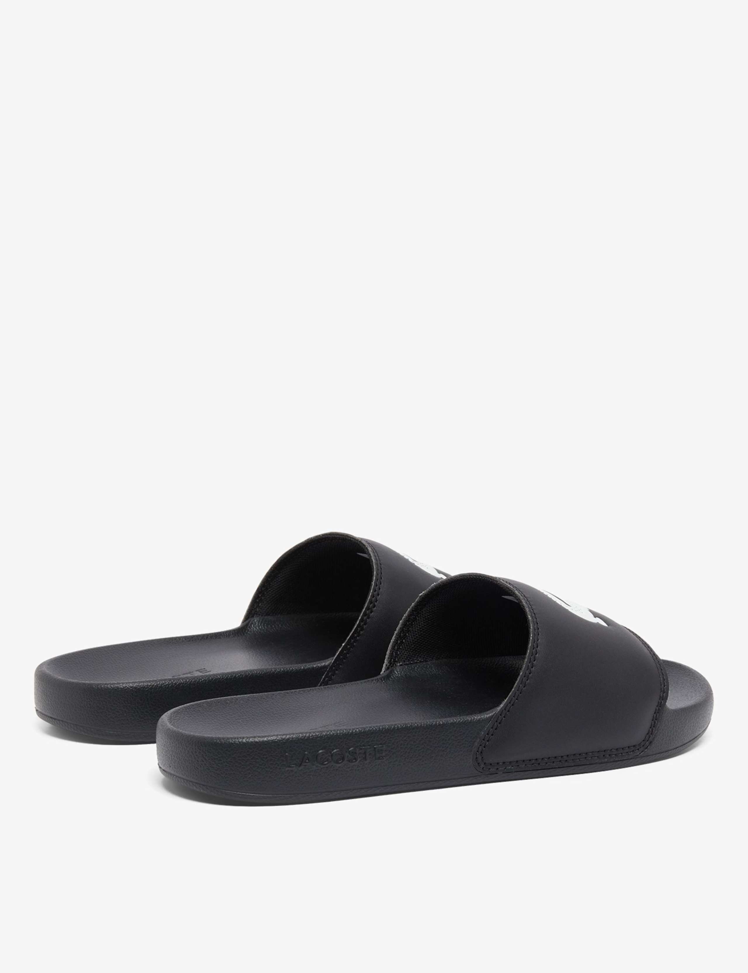 Leather Flat Footbed Sliders 6 of 6