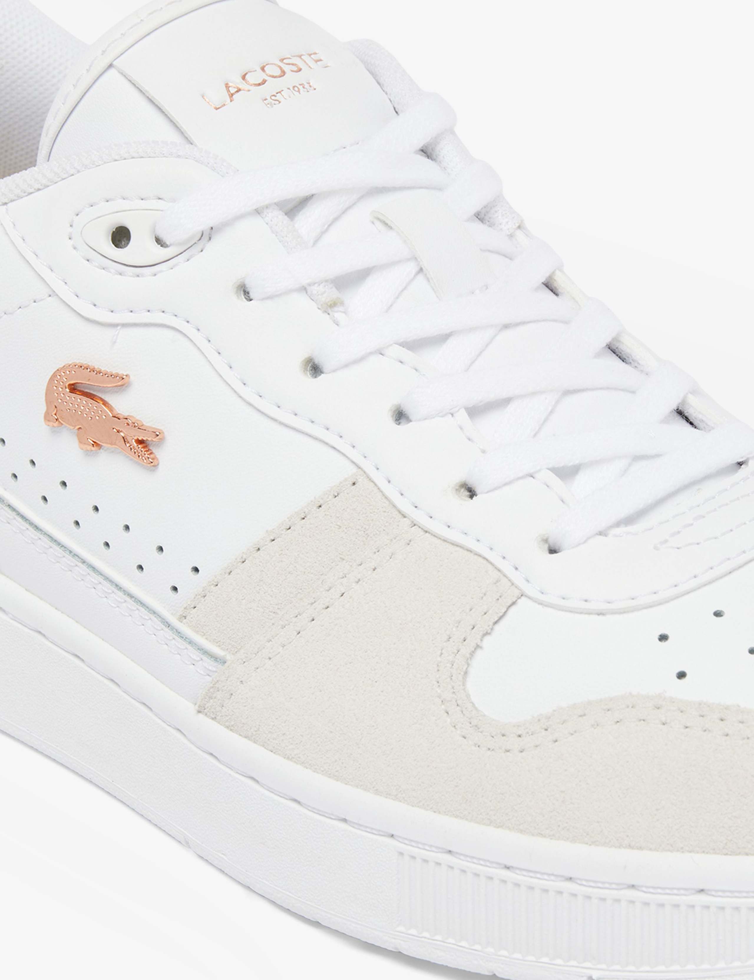 Leather Lace Up Side Detail Trainers 5 of 7