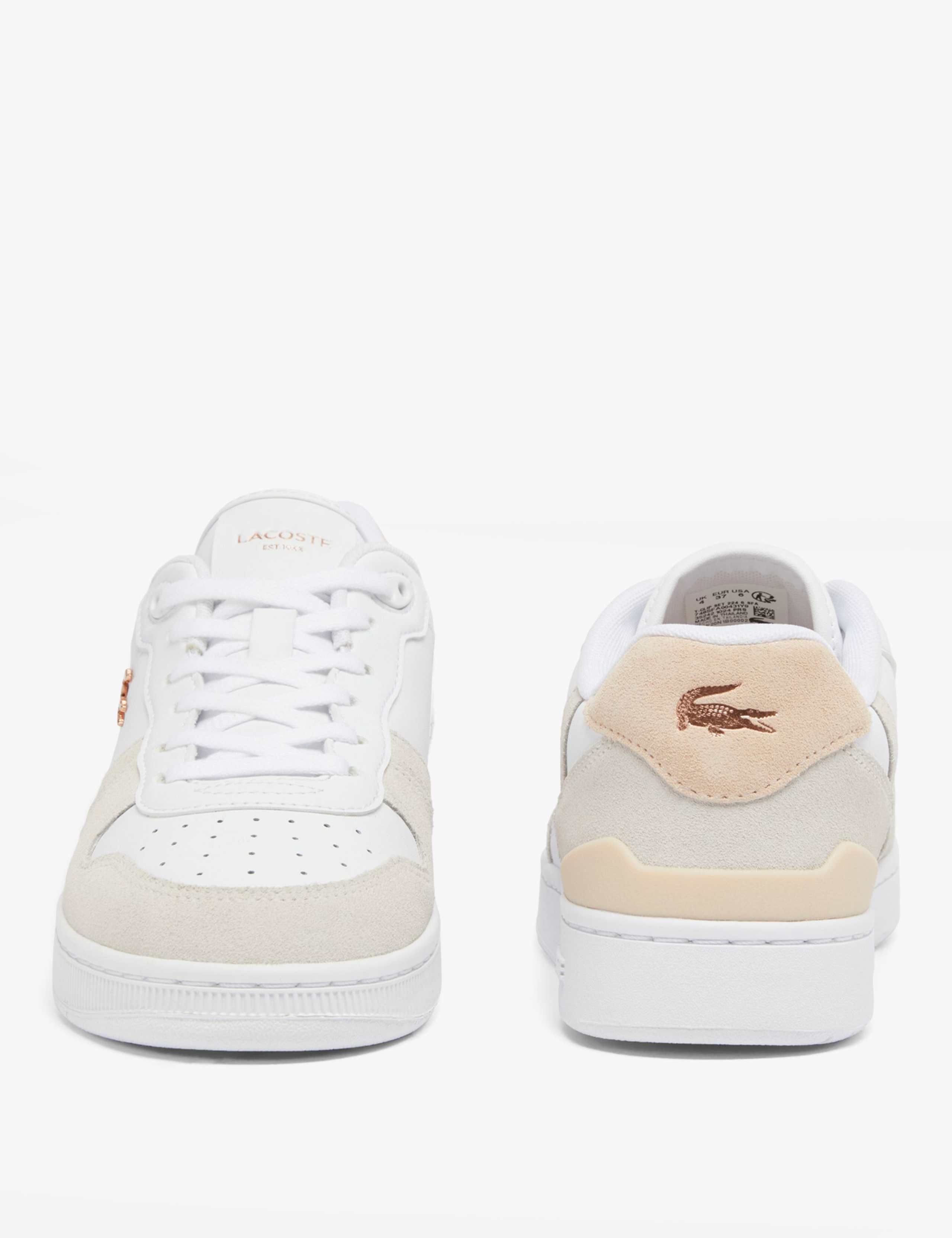 Leather Lace Up Side Detail Trainers 6 of 7
