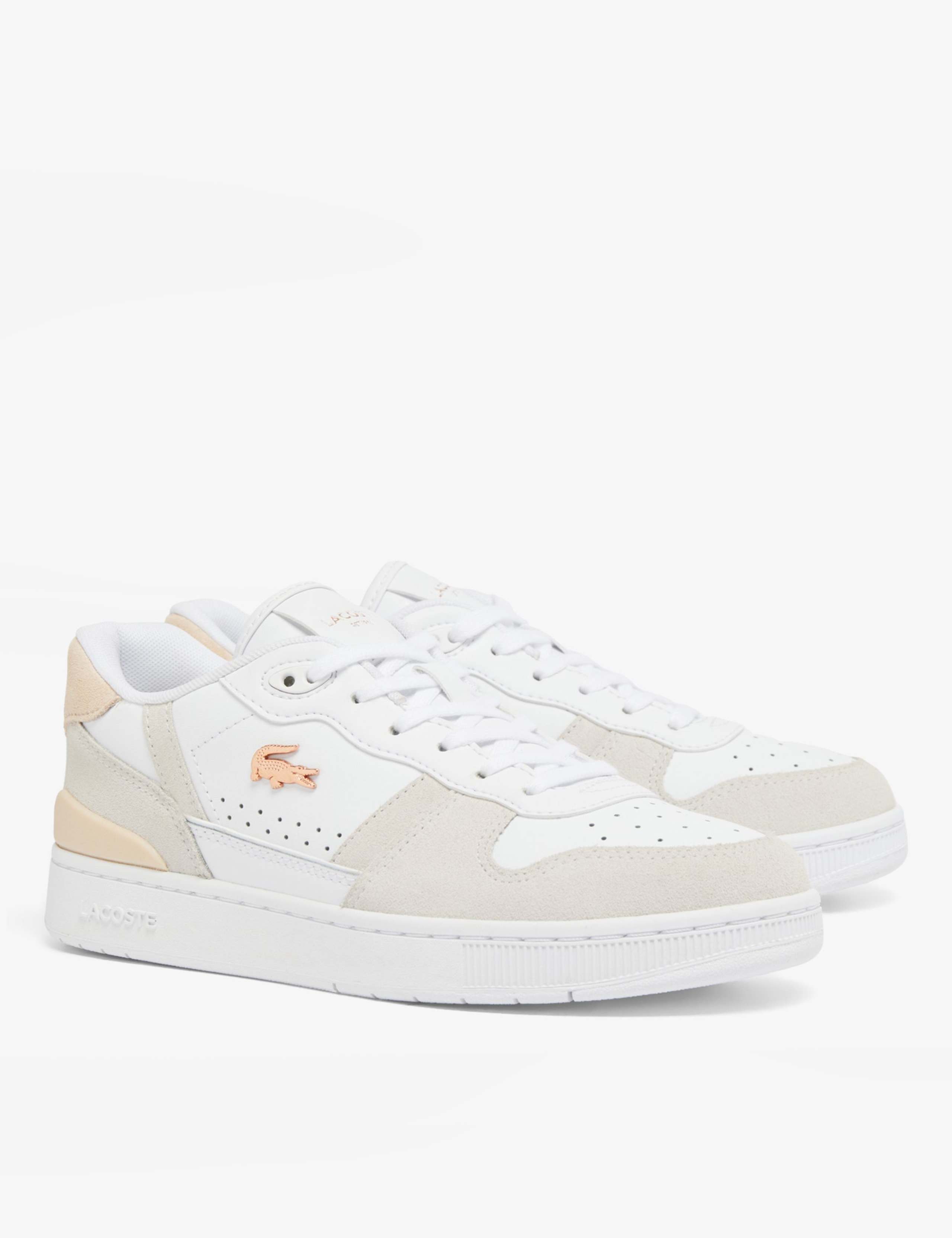 Leather Lace Up Side Detail Trainers 7 of 7