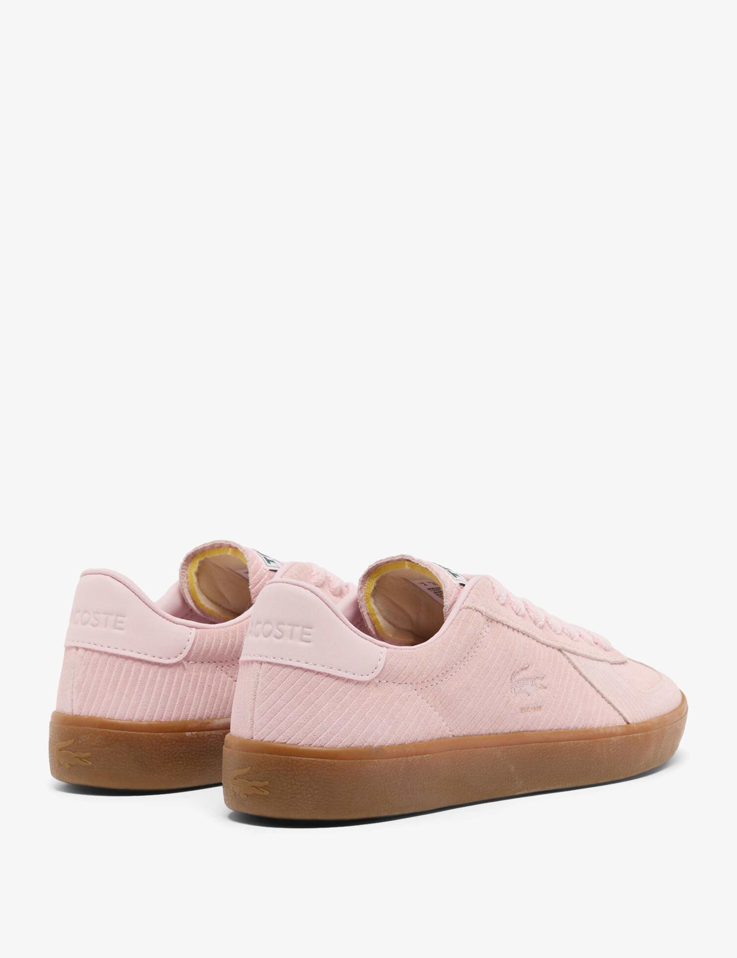 Suede Lace Up Side Detail Trainers 3 of 6