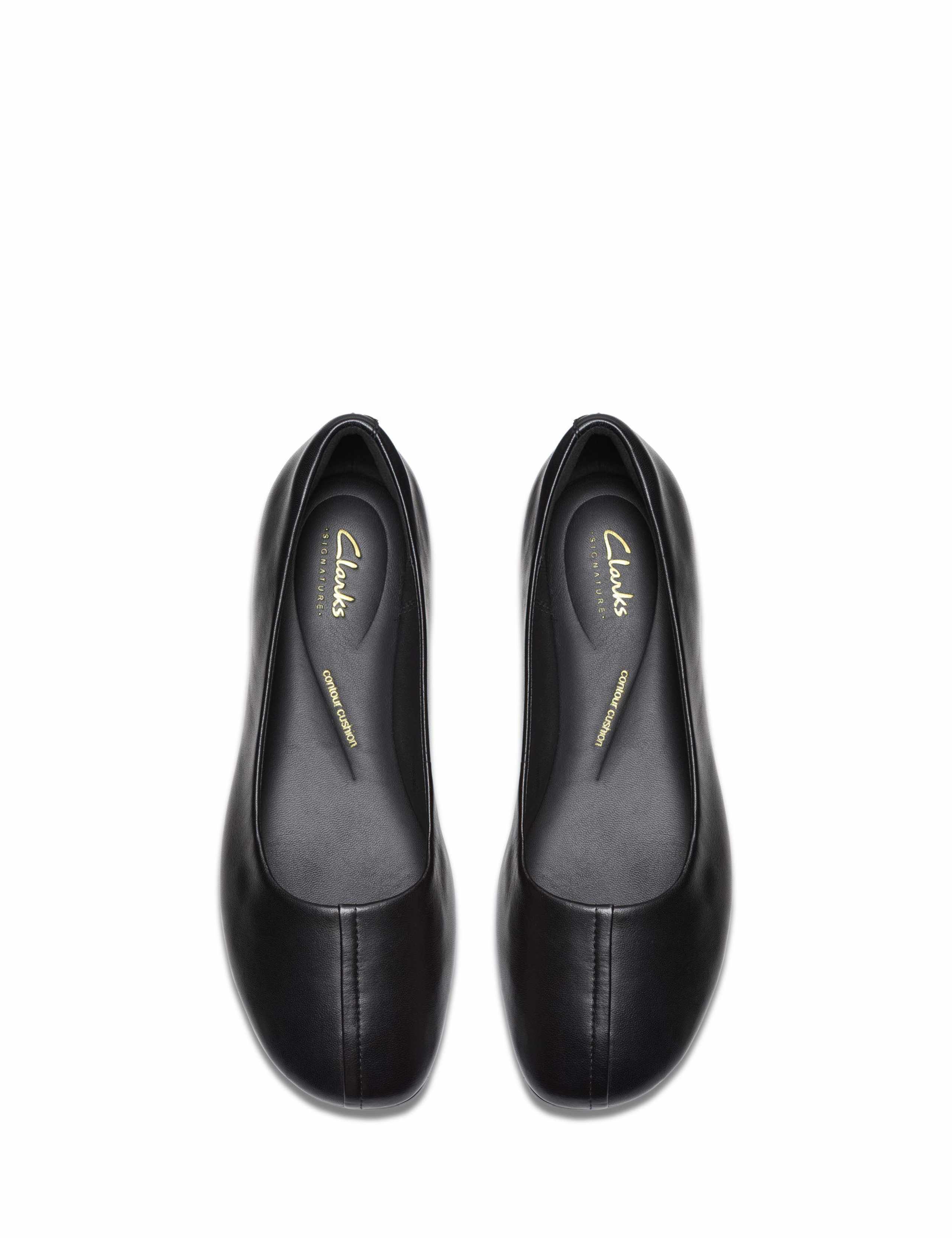 Leather Slip On Flat Ballet Pumps 3 of 6
