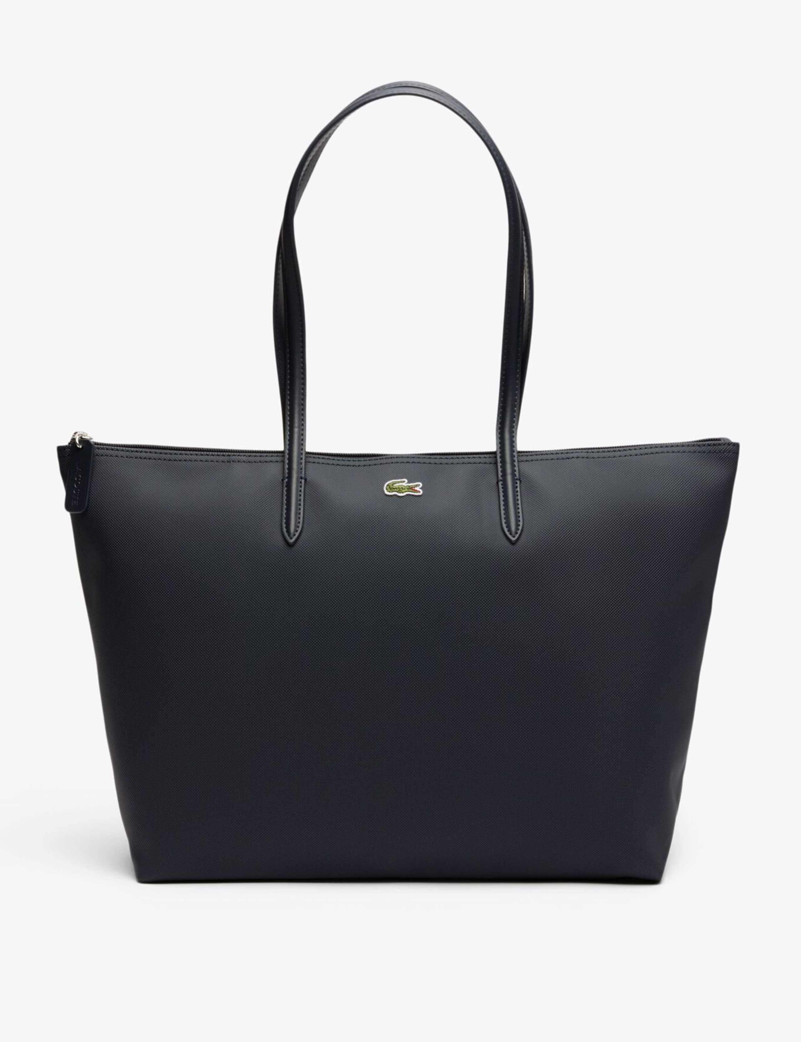 Zip Detail Top Handle Shopper Tote Bag 2 of 6