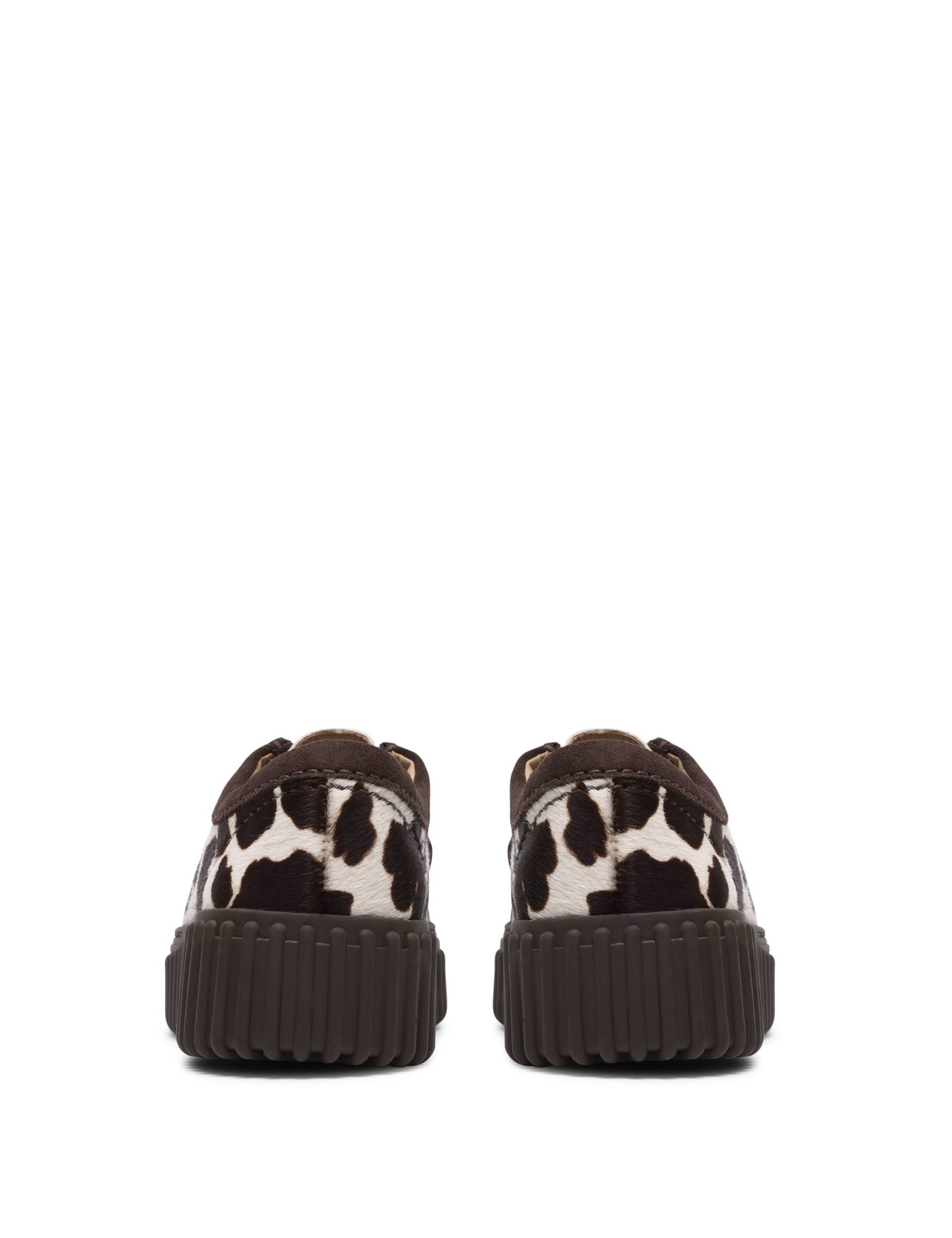 Leather Animal Print Platform Shoes 6 of 8