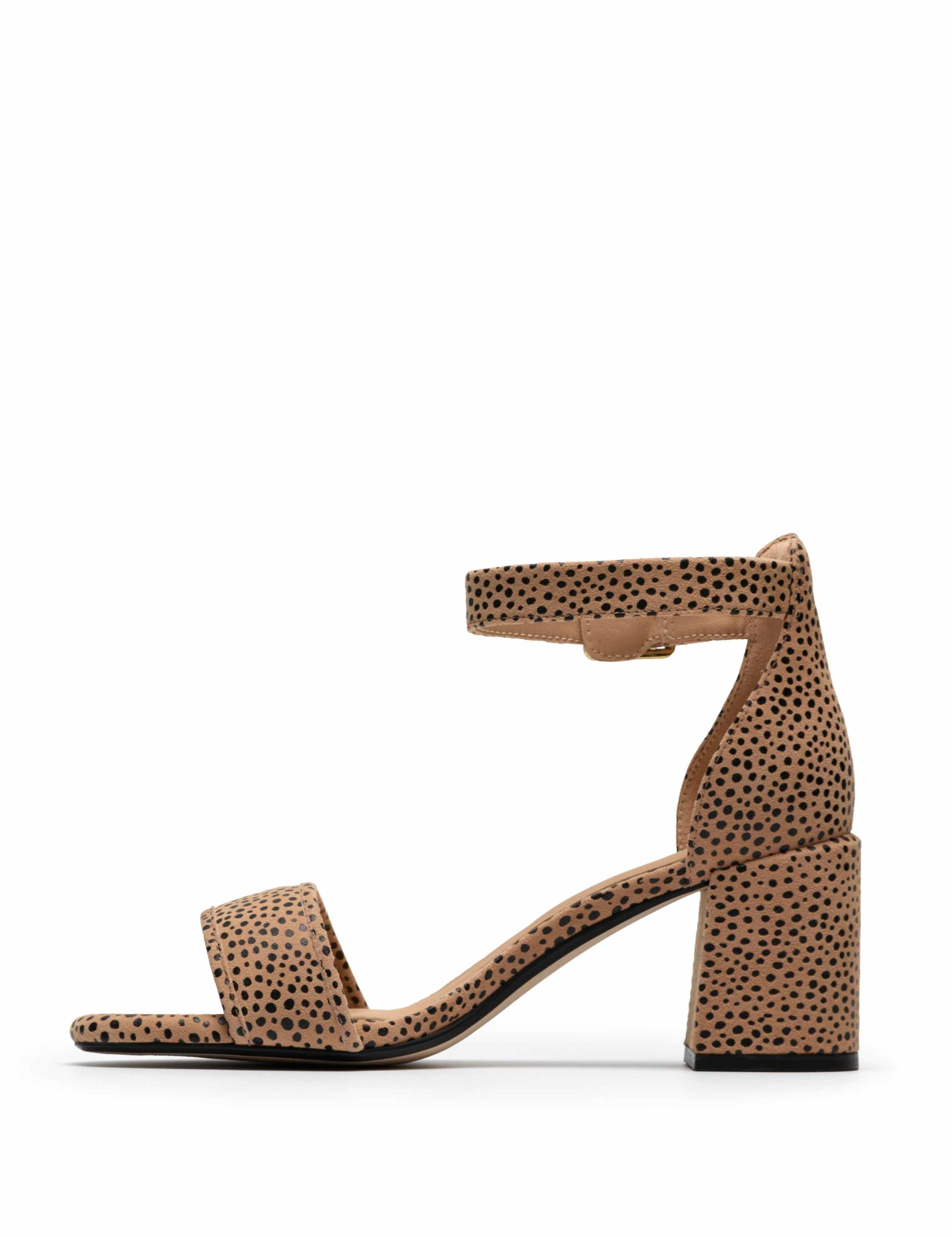 Leather Ankle Strap Block Heel Sandals 4 of 6