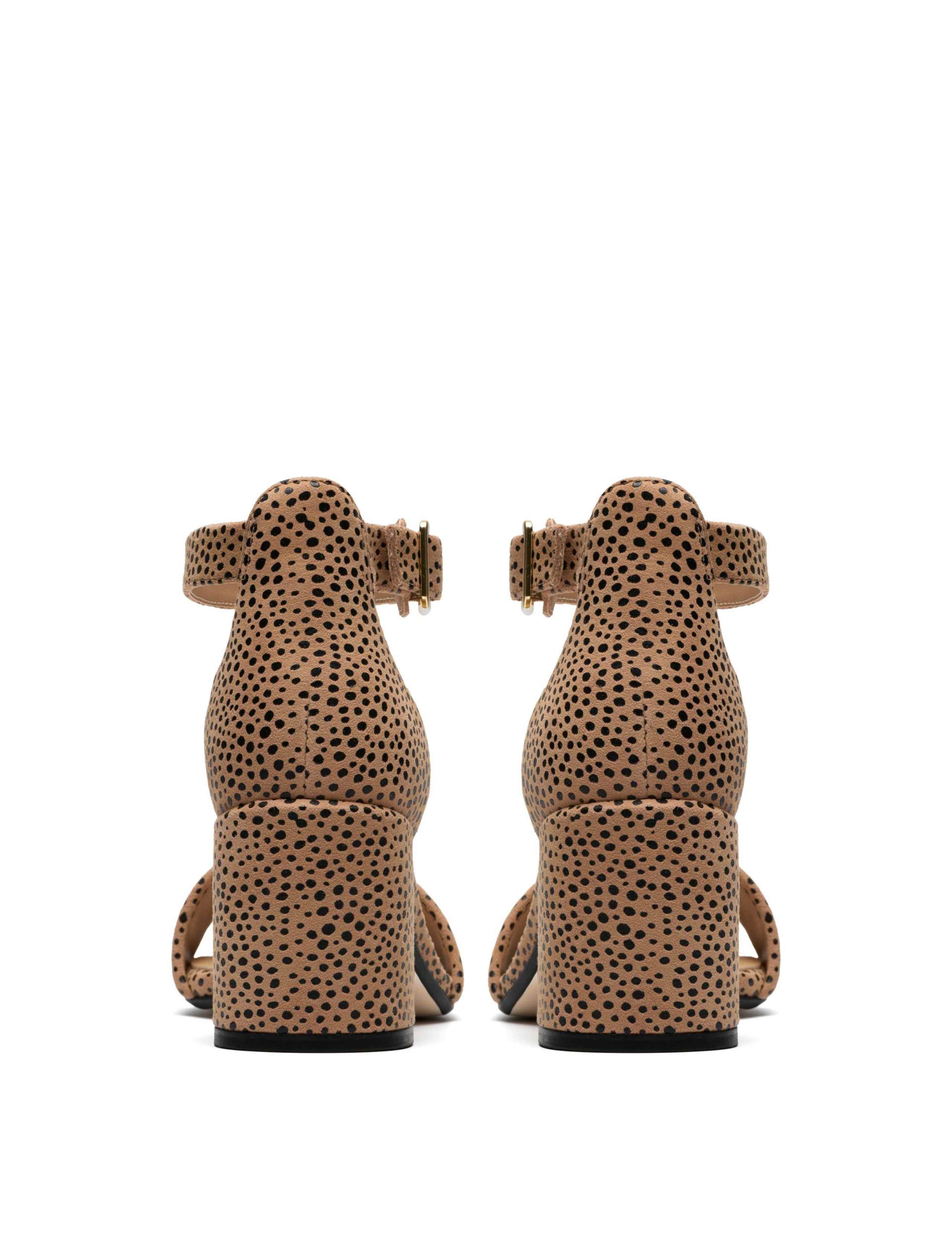 Leather Ankle Strap Block Heel Sandals 5 of 6