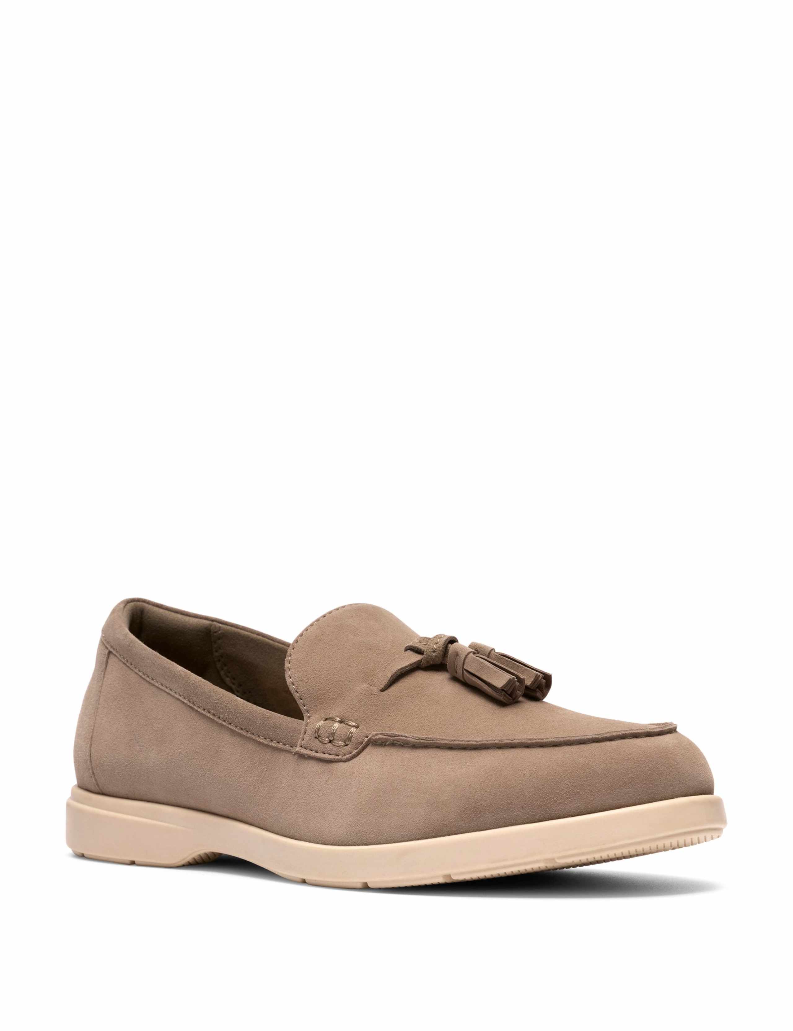 Suede Slip On Tassel Loafers 2 of 6