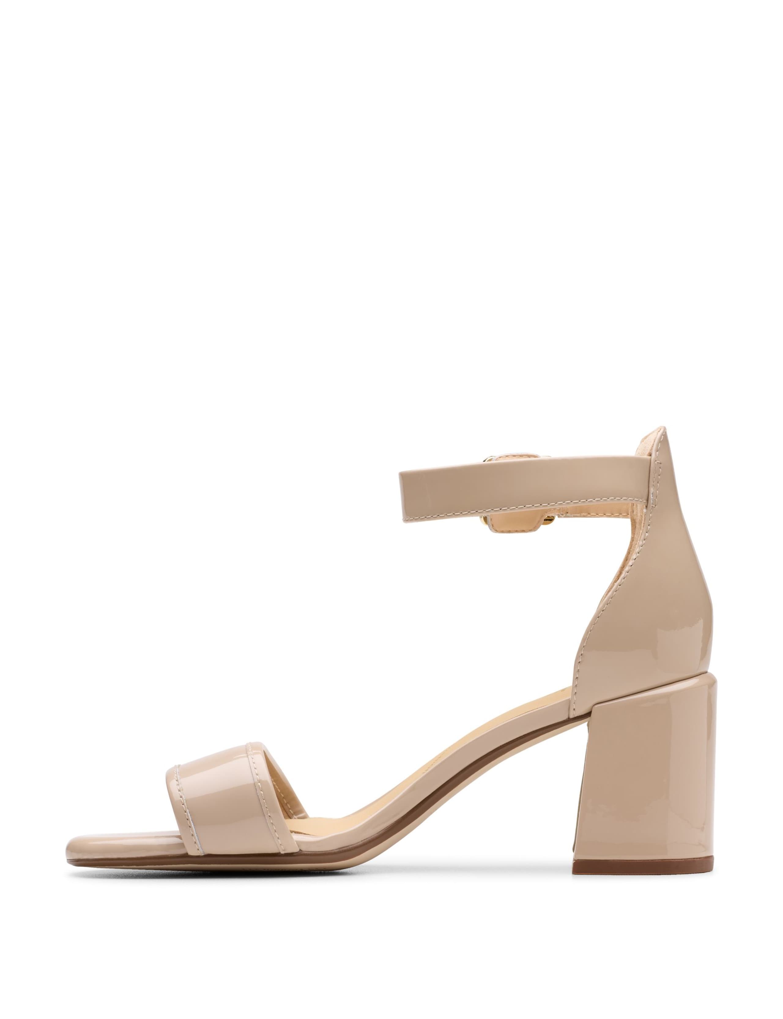 Leather Ankle Strap Block Heel Sandals 6 of 7