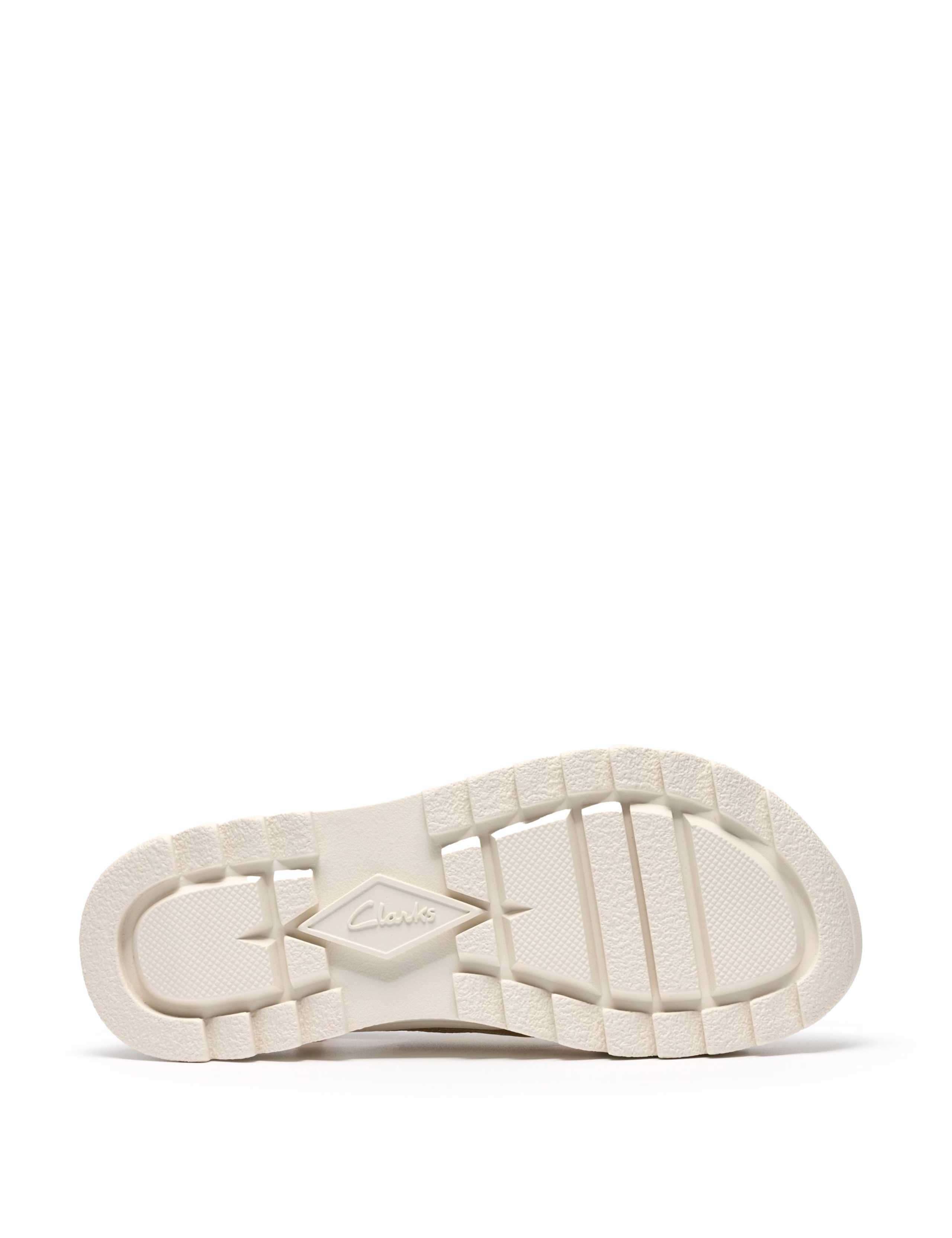 Leather Metallic Platform Slingback Sandals 6 of 6