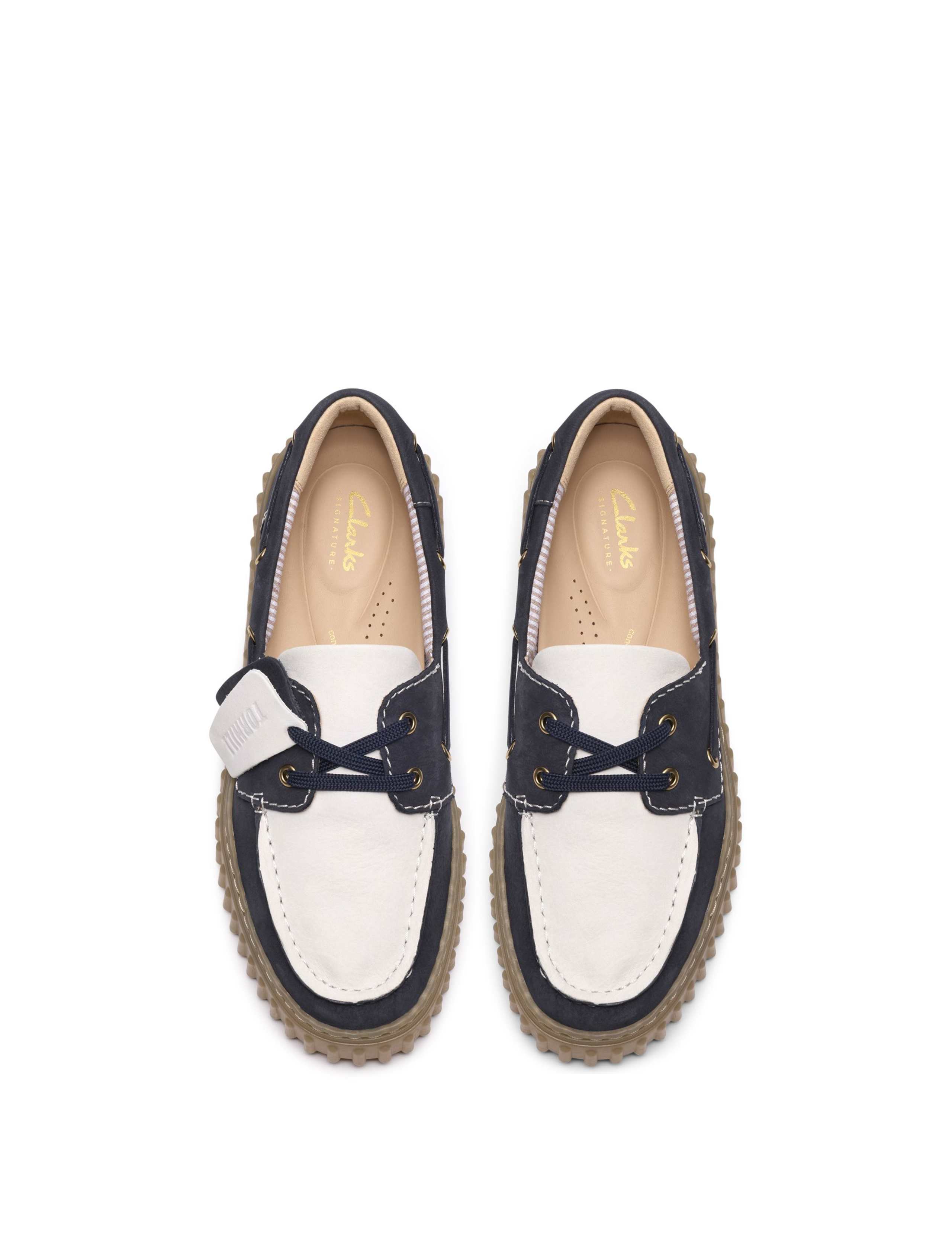 Torhill Leather Navy Combi Boat Shoes 4 of 8