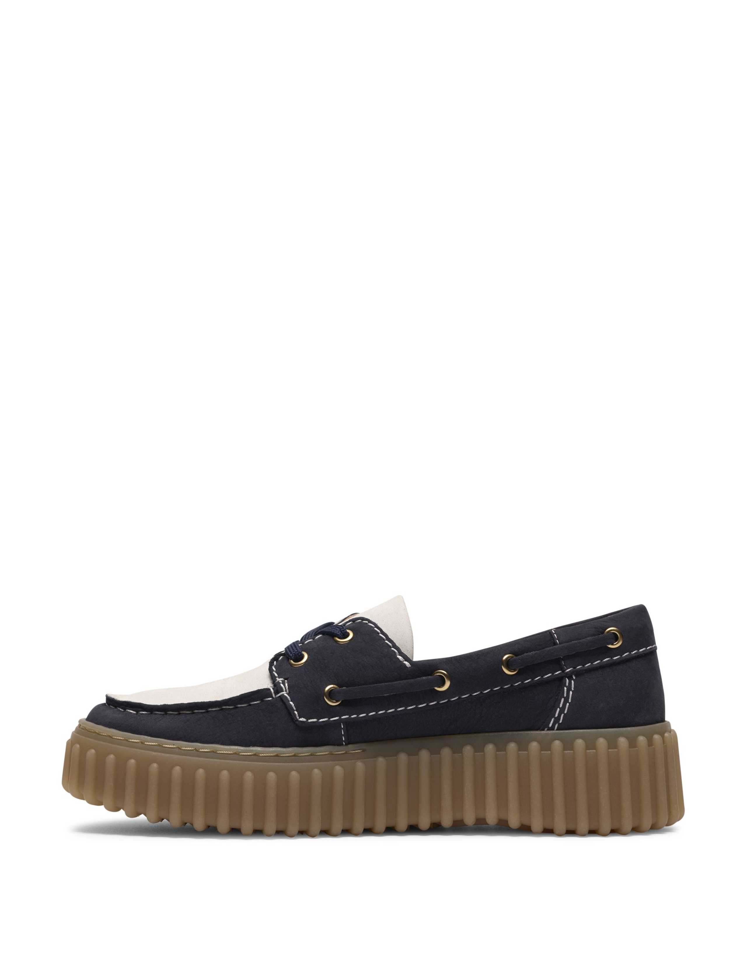 Torhill Leather Navy Combi Boat Shoes 5 of 8