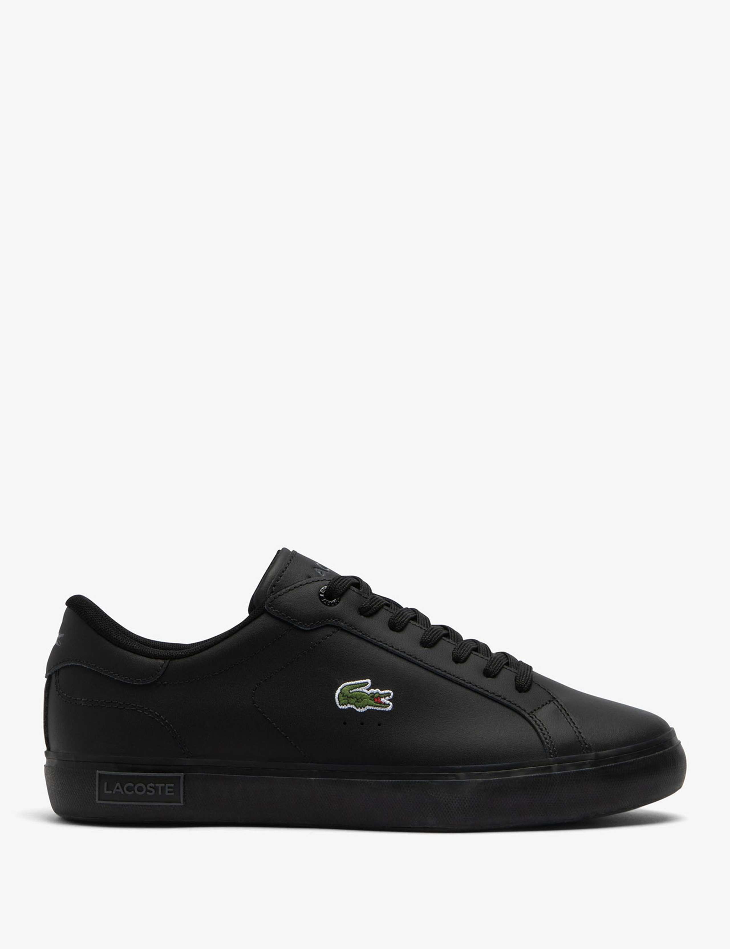 Powercourt Leather Lace-Up Trainers 1 of 6
