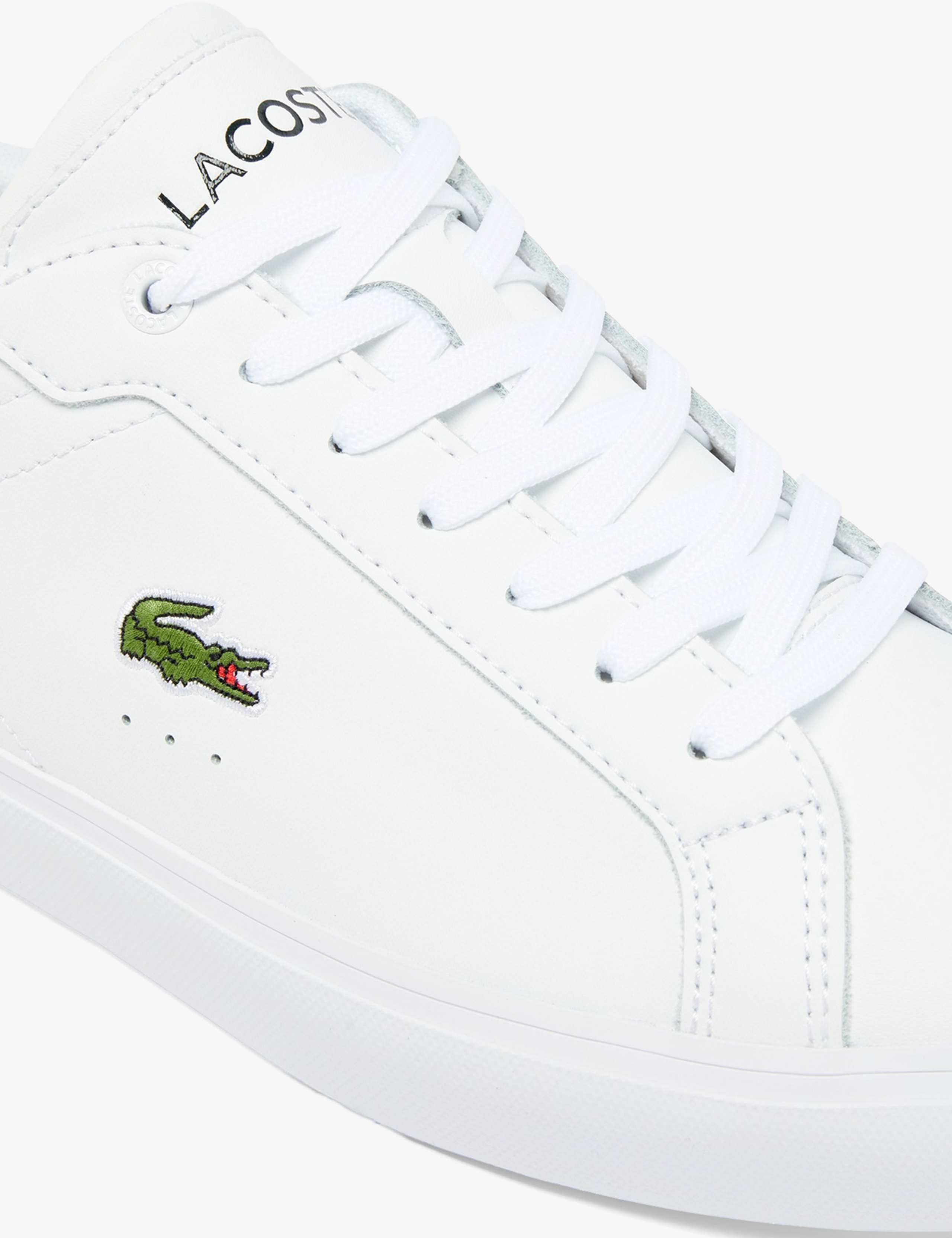 Powercourt Leather Lace-Up Trainers 2 of 7
