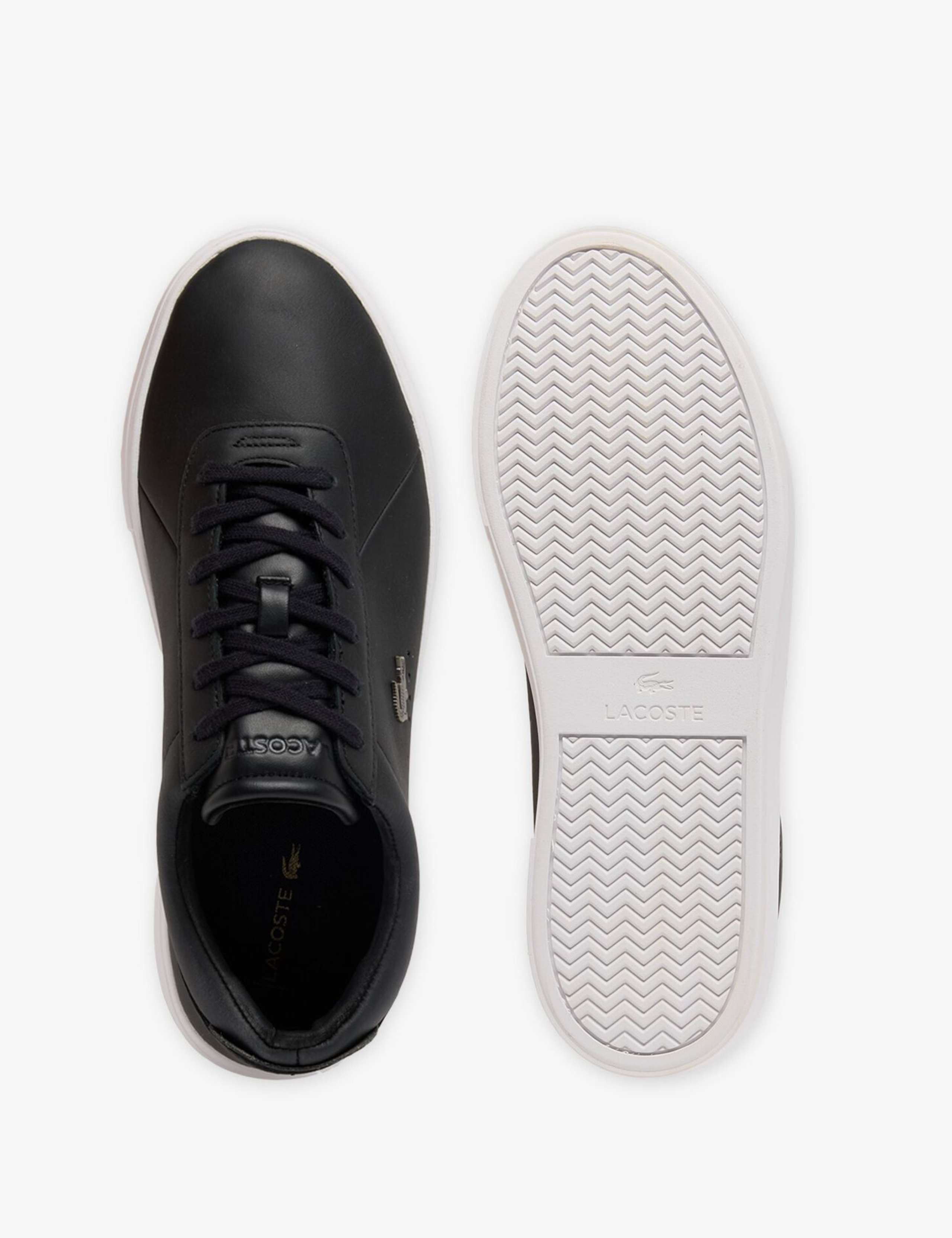 Court Set Leather Lace-Up Trainers 3 of 6