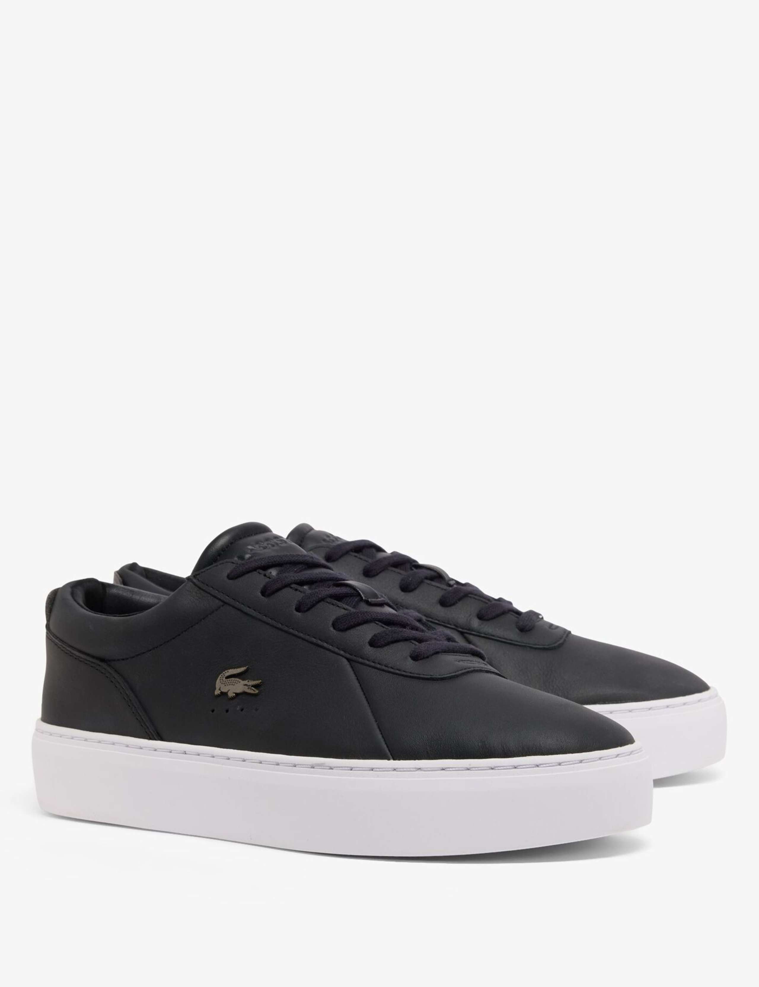 Court Set Leather Lace-Up Trainers 4 of 6