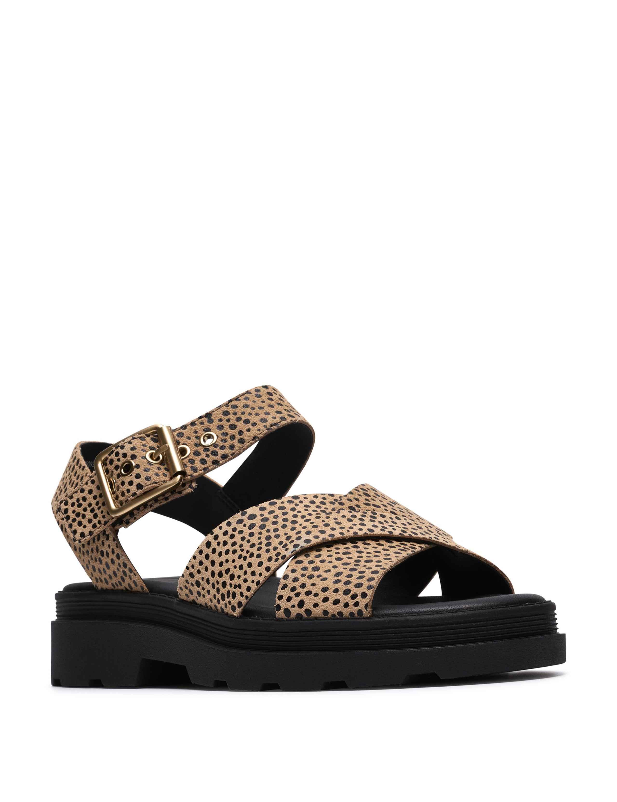 Leather Ankle Strap Platform Sandals 2 of 6