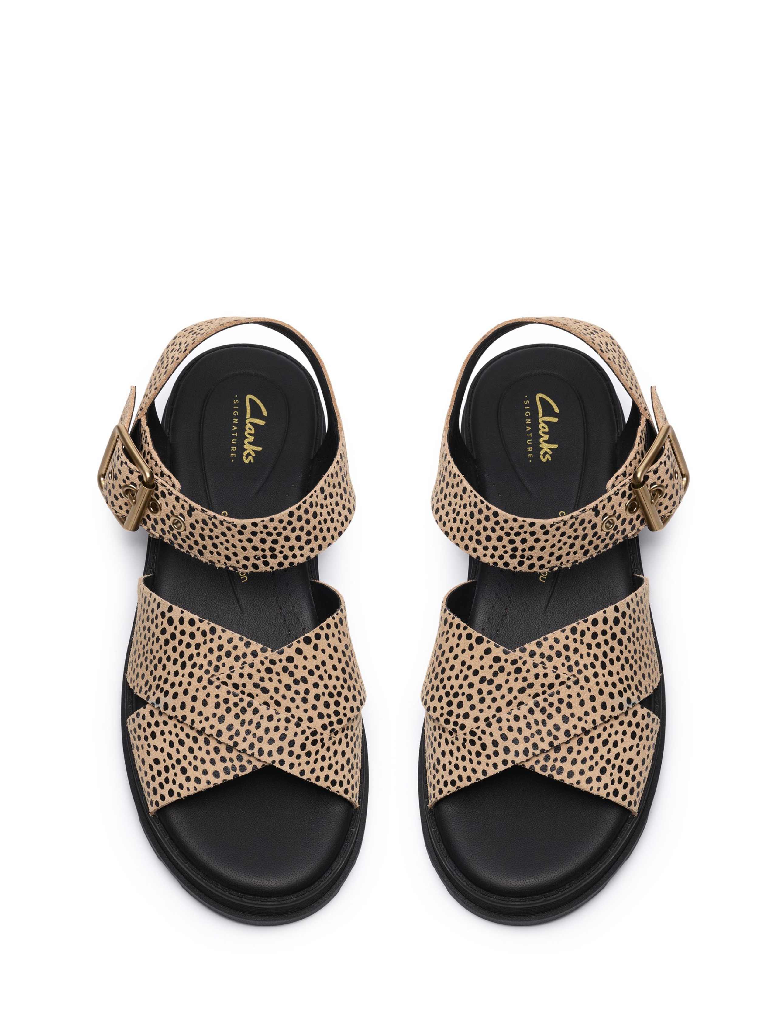 Leather Ankle Strap Platform Sandals 3 of 6