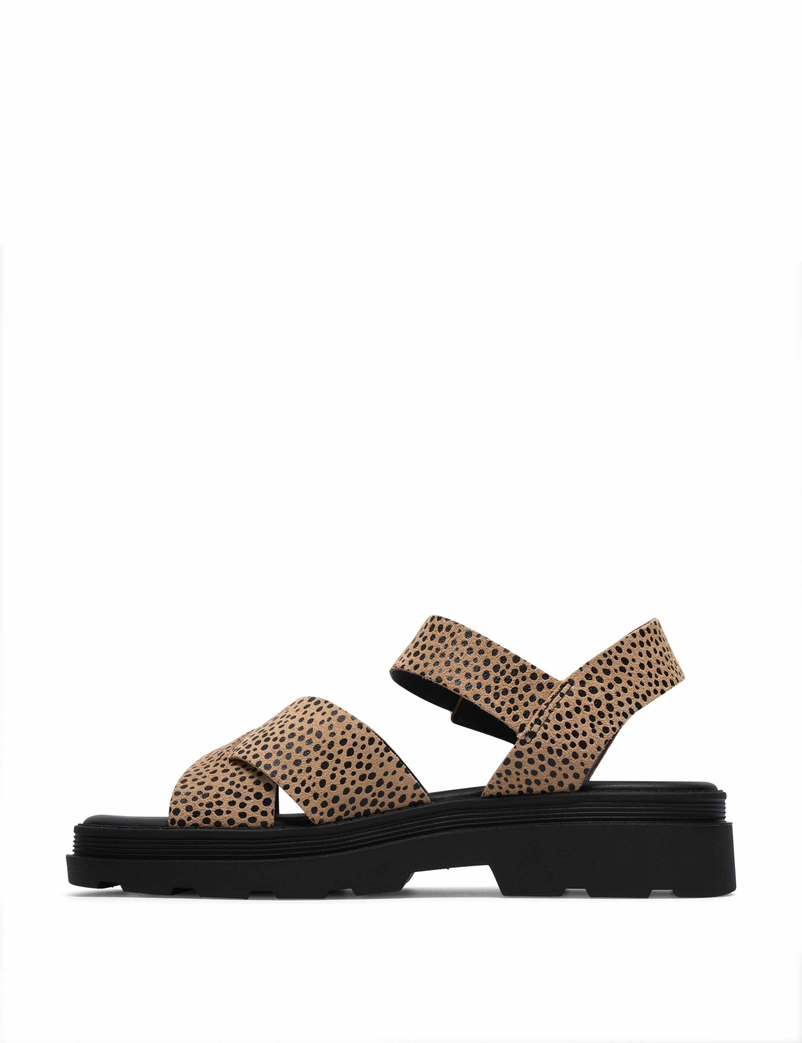 Leather Ankle Strap Platform Sandals 4 of 6