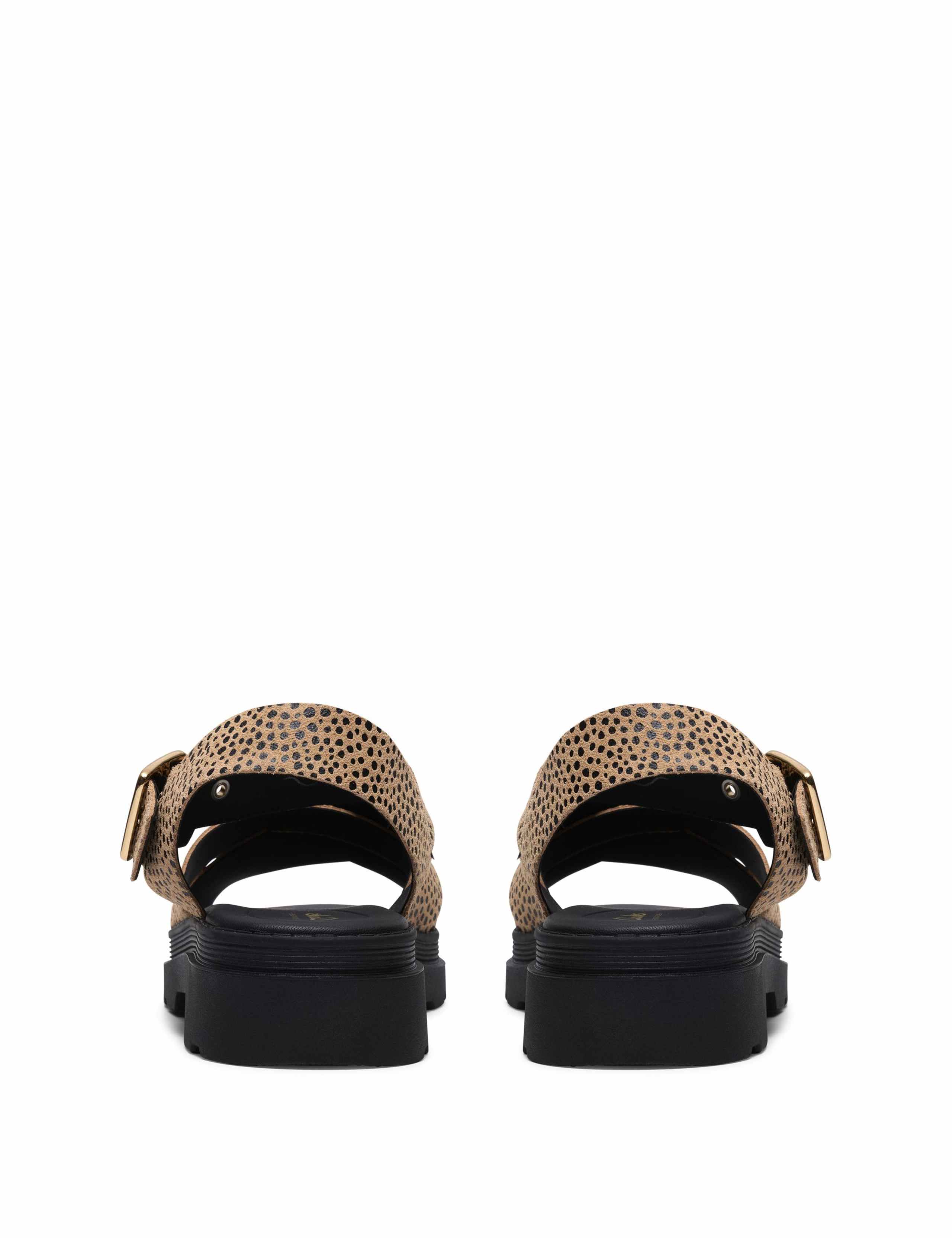 Leather Ankle Strap Platform Sandals 5 of 6