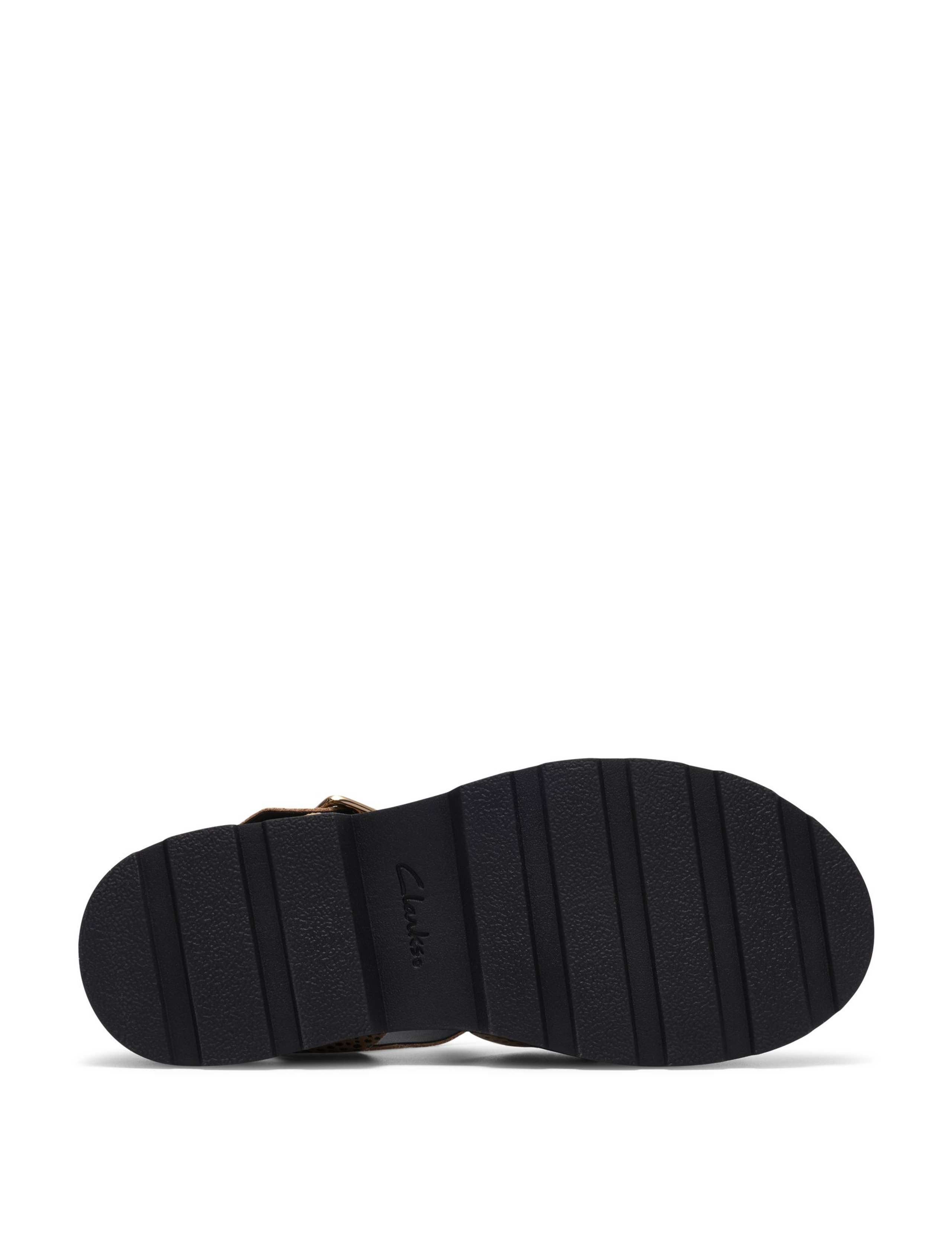 Leather Ankle Strap Platform Sandals 6 of 6