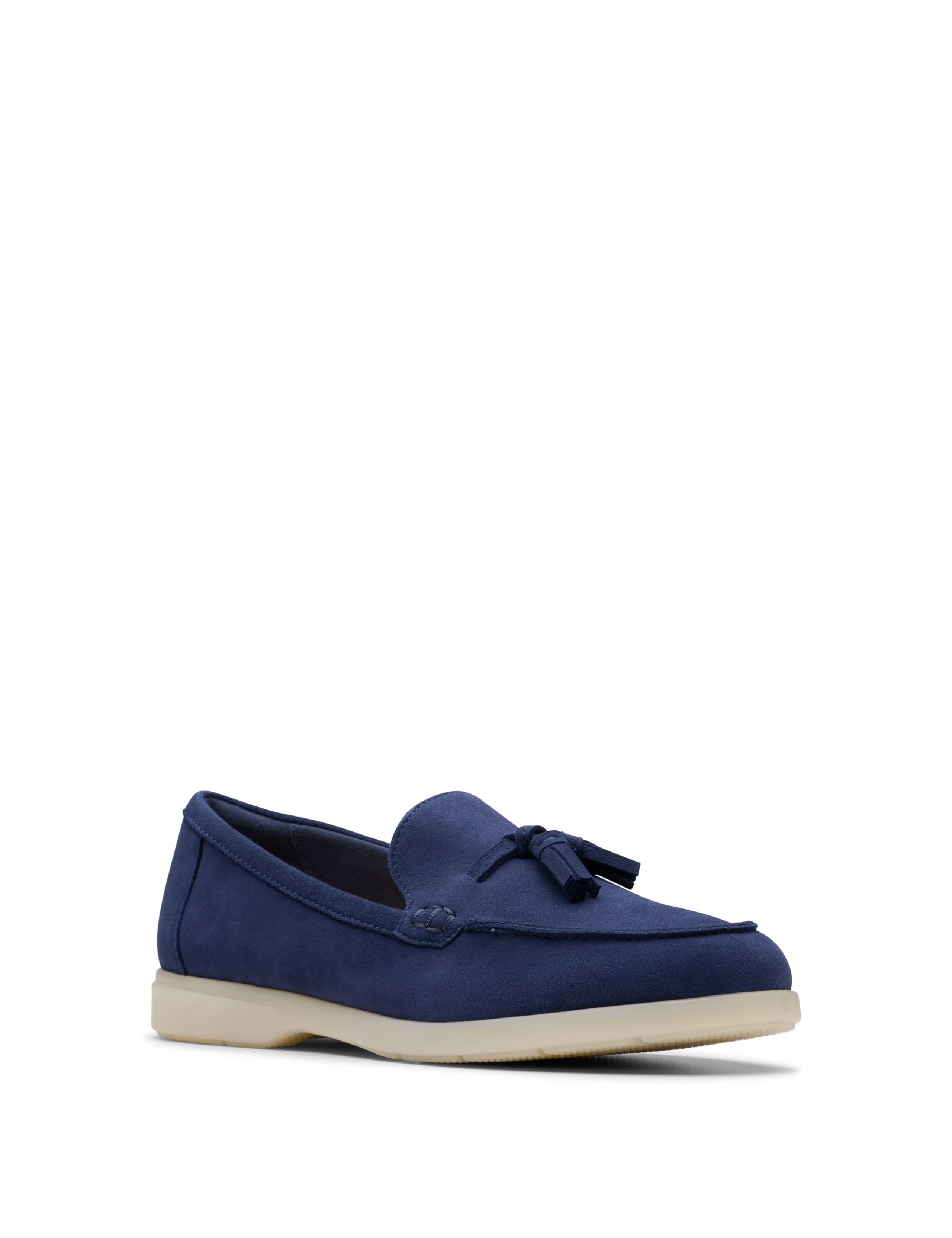 Suede Tassel Flat Loafers 2 of 7