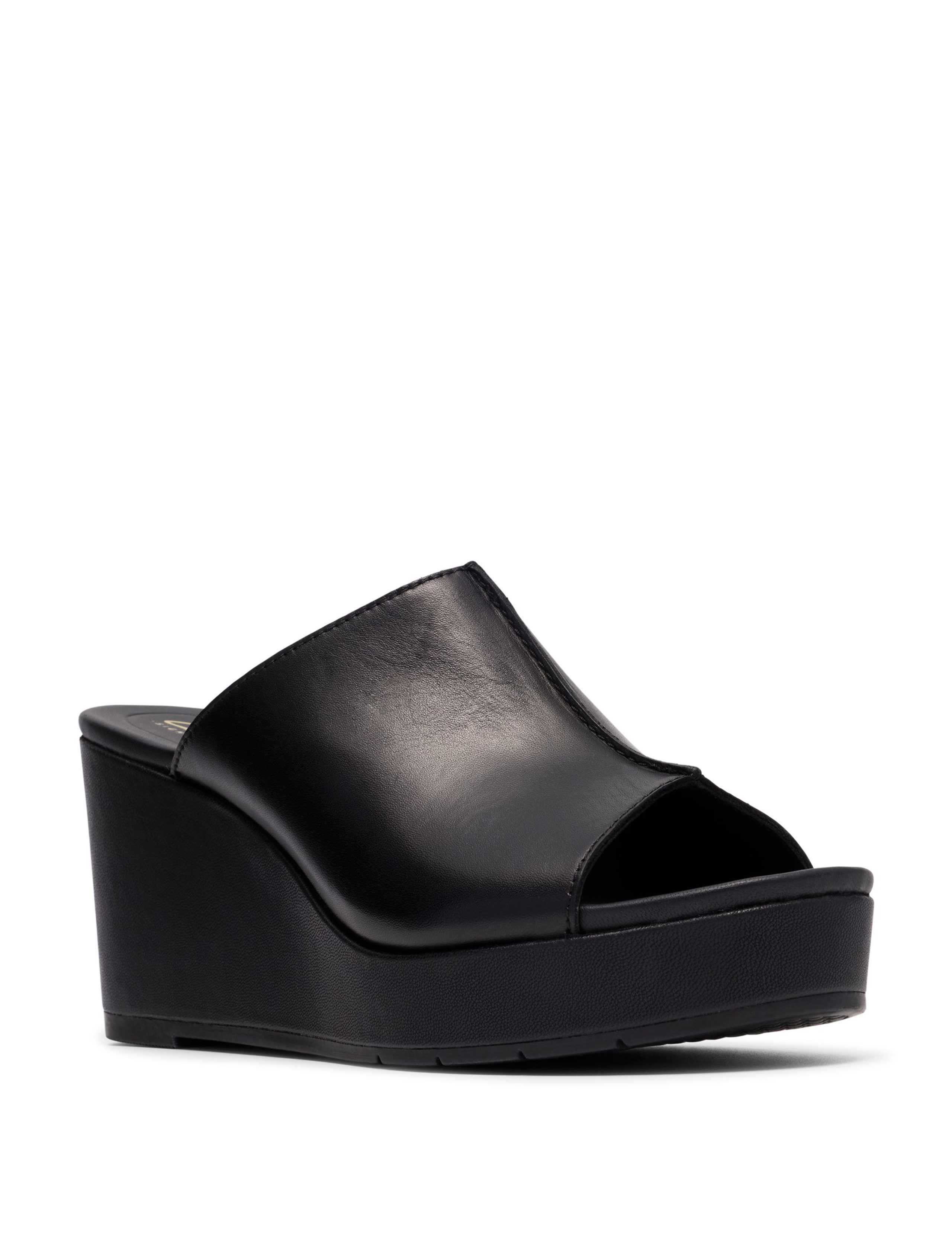 Leather Wedge Mules 2 of 6