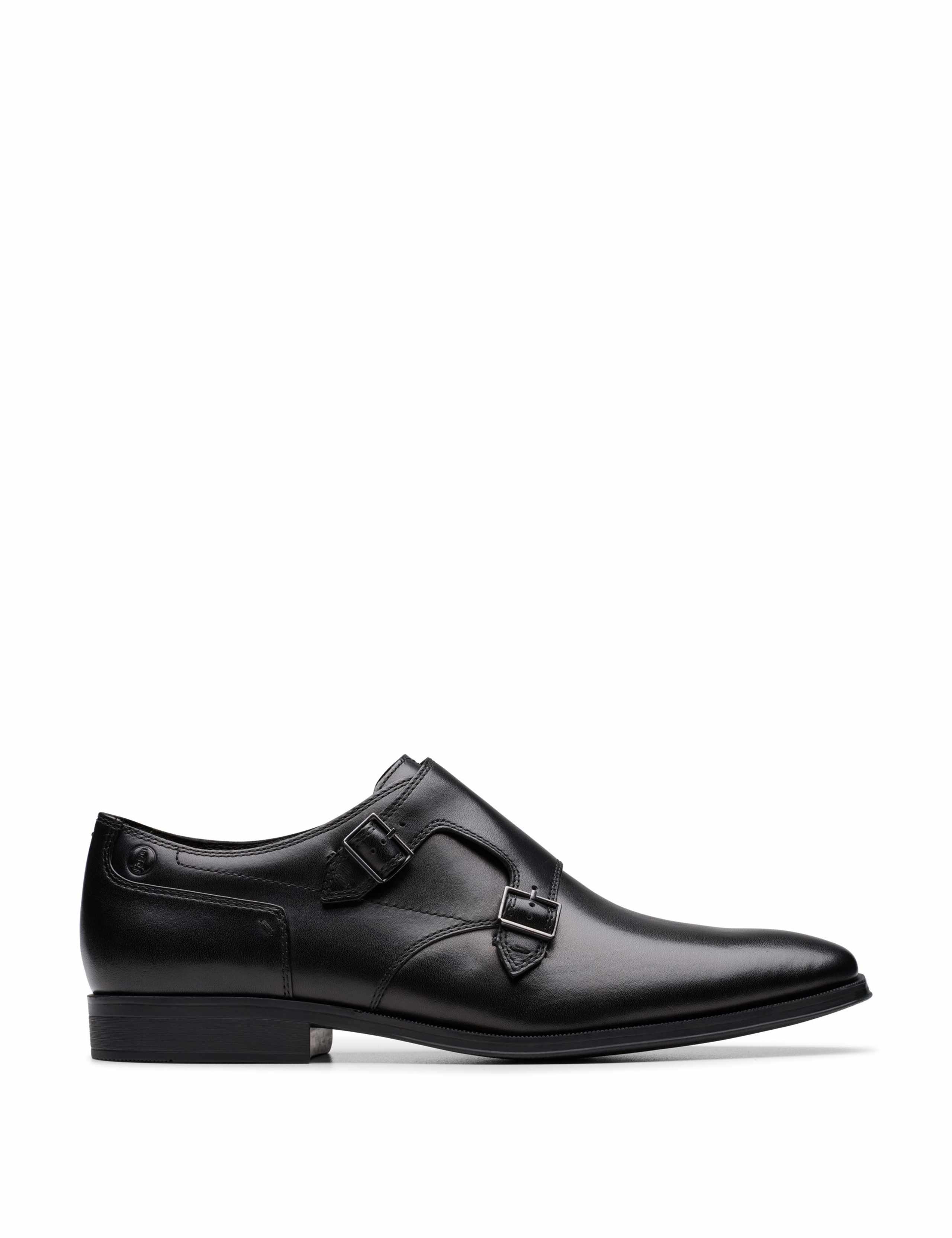 Leather Double Monk Strap Shoes 1 of 6