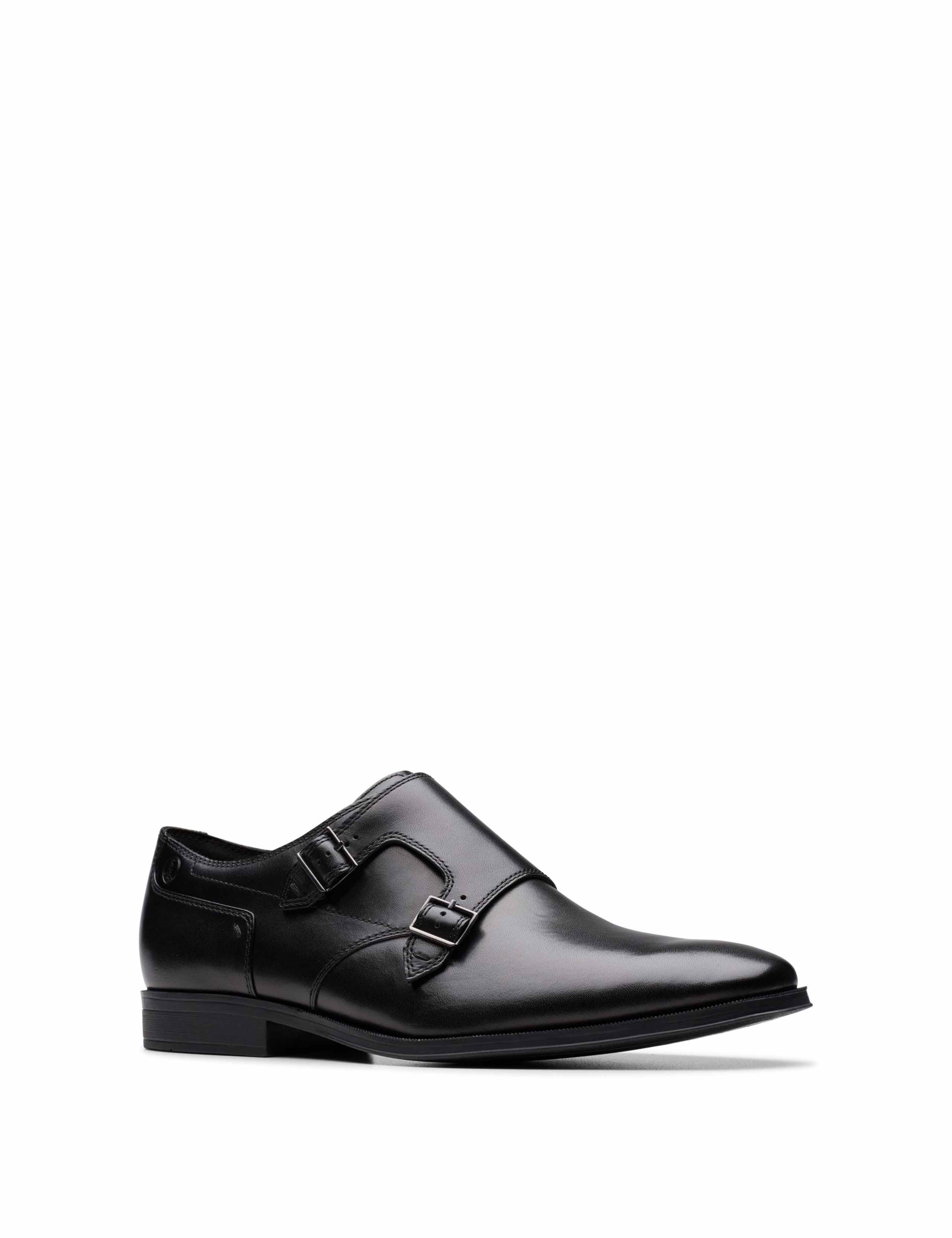 Leather Double Monk Strap Shoes 2 of 6