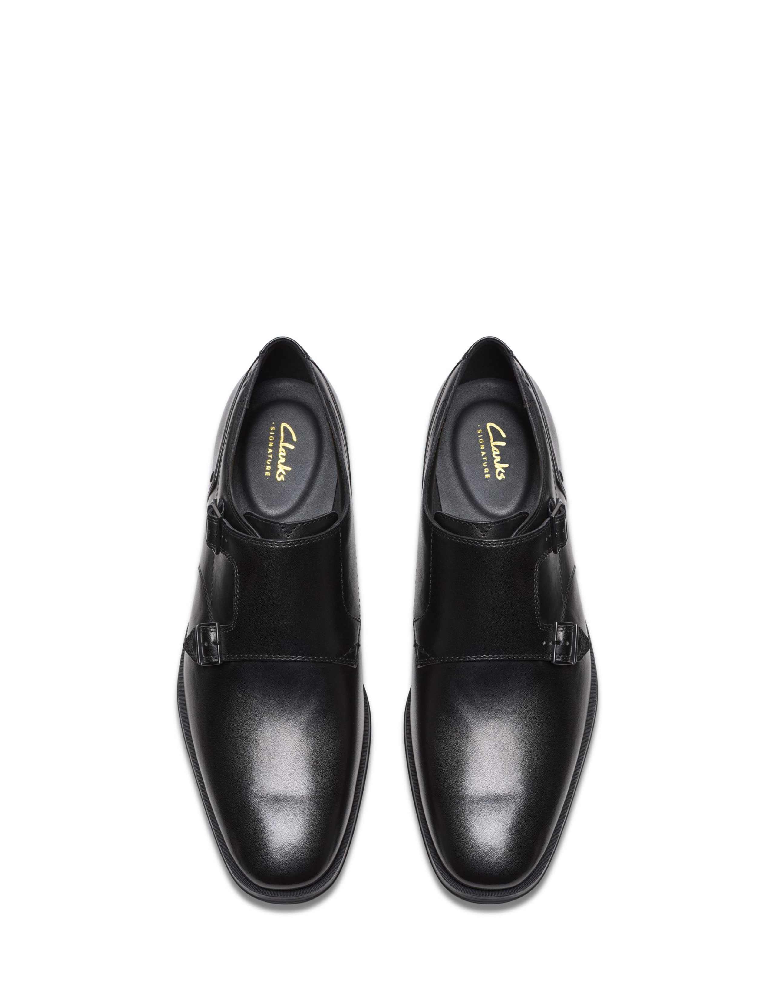 Leather Double Monk Strap Shoes 3 of 6