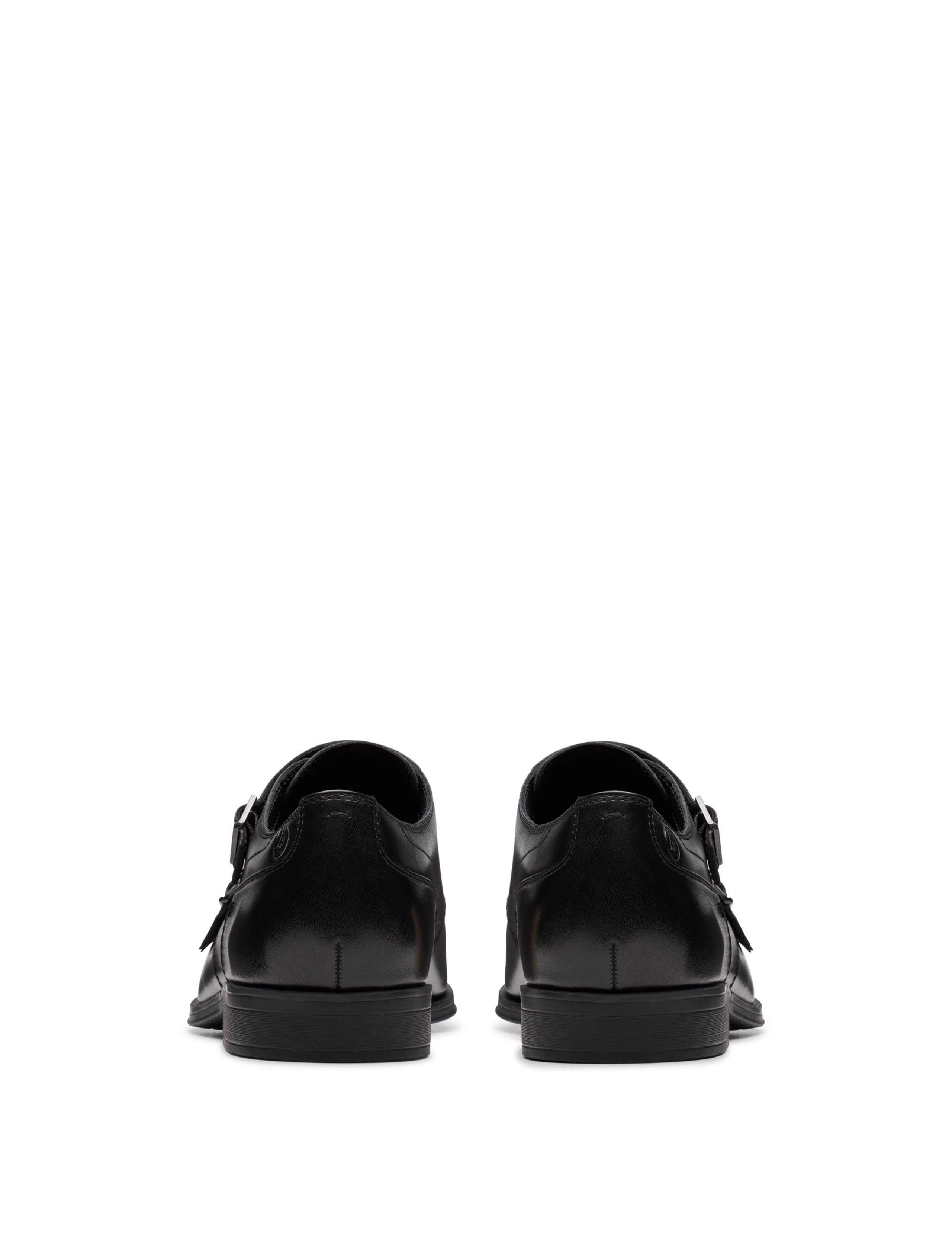 Leather Double Monk Strap Shoes 5 of 6