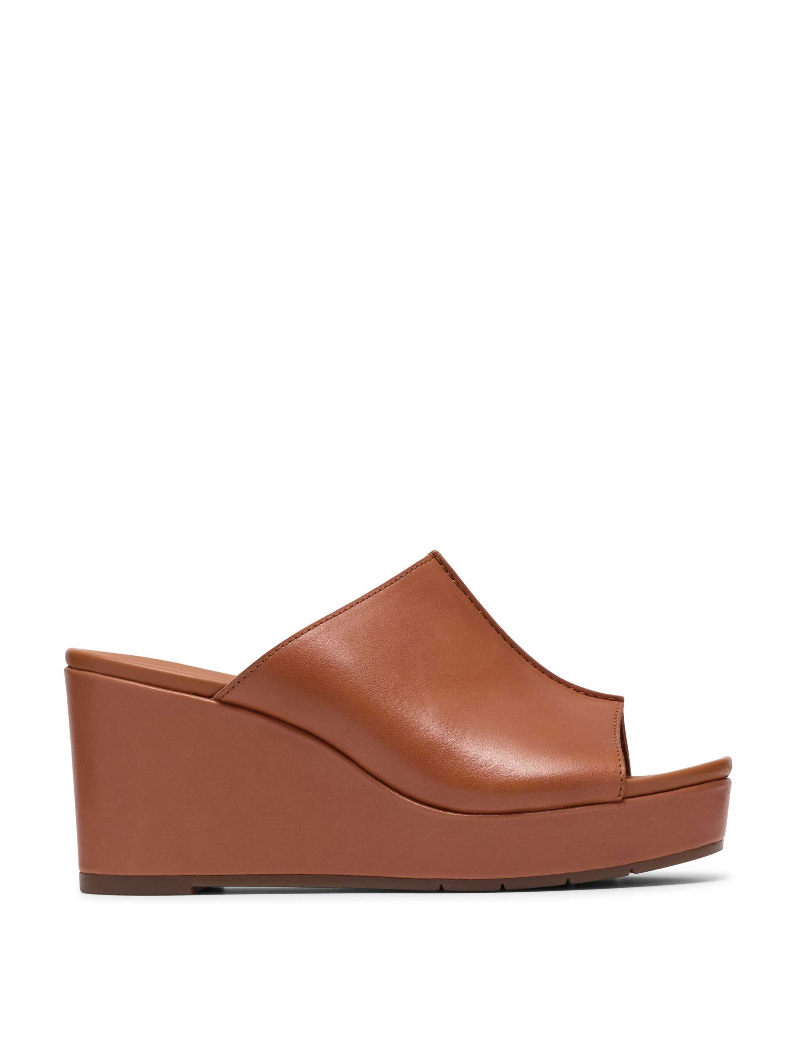 Leather Wedge Mules 1 of 6