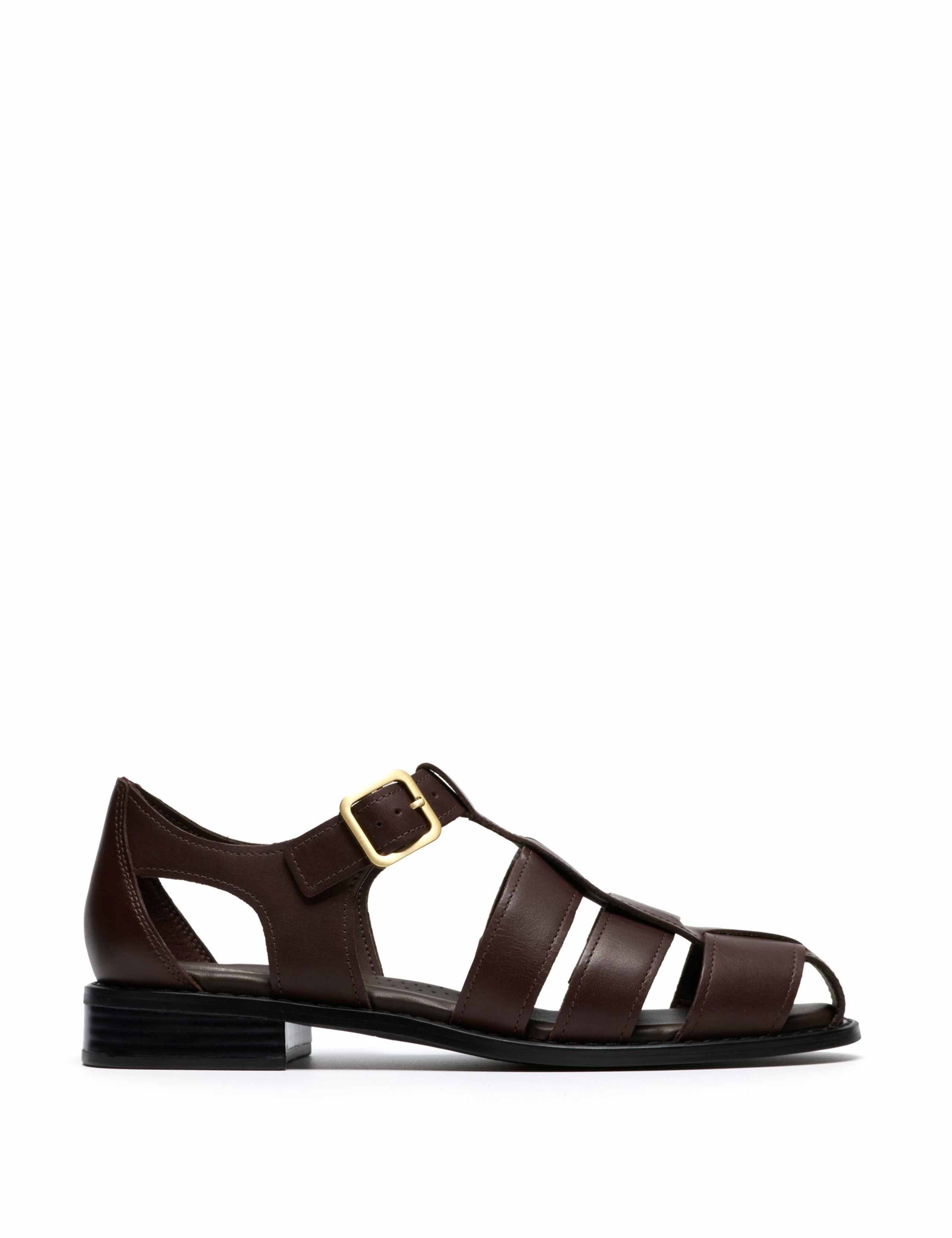 Leather Buckle Gladiator Sandals 1 of 6