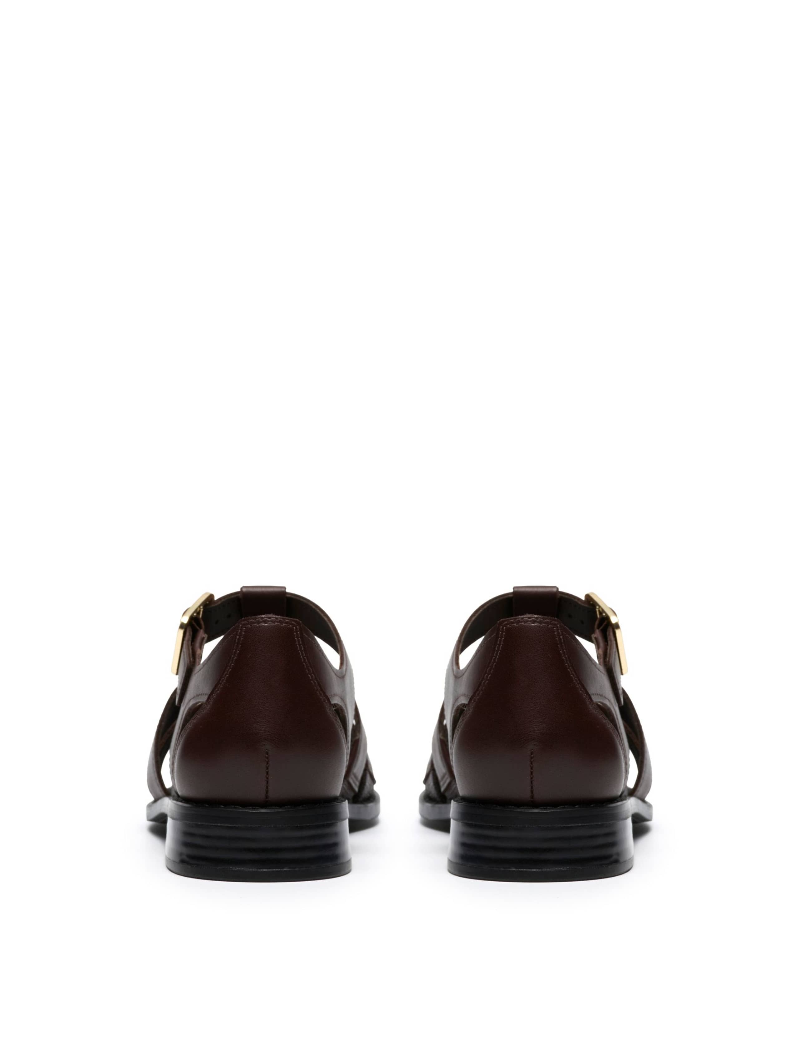 Leather Buckle Gladiator Sandals 5 of 6