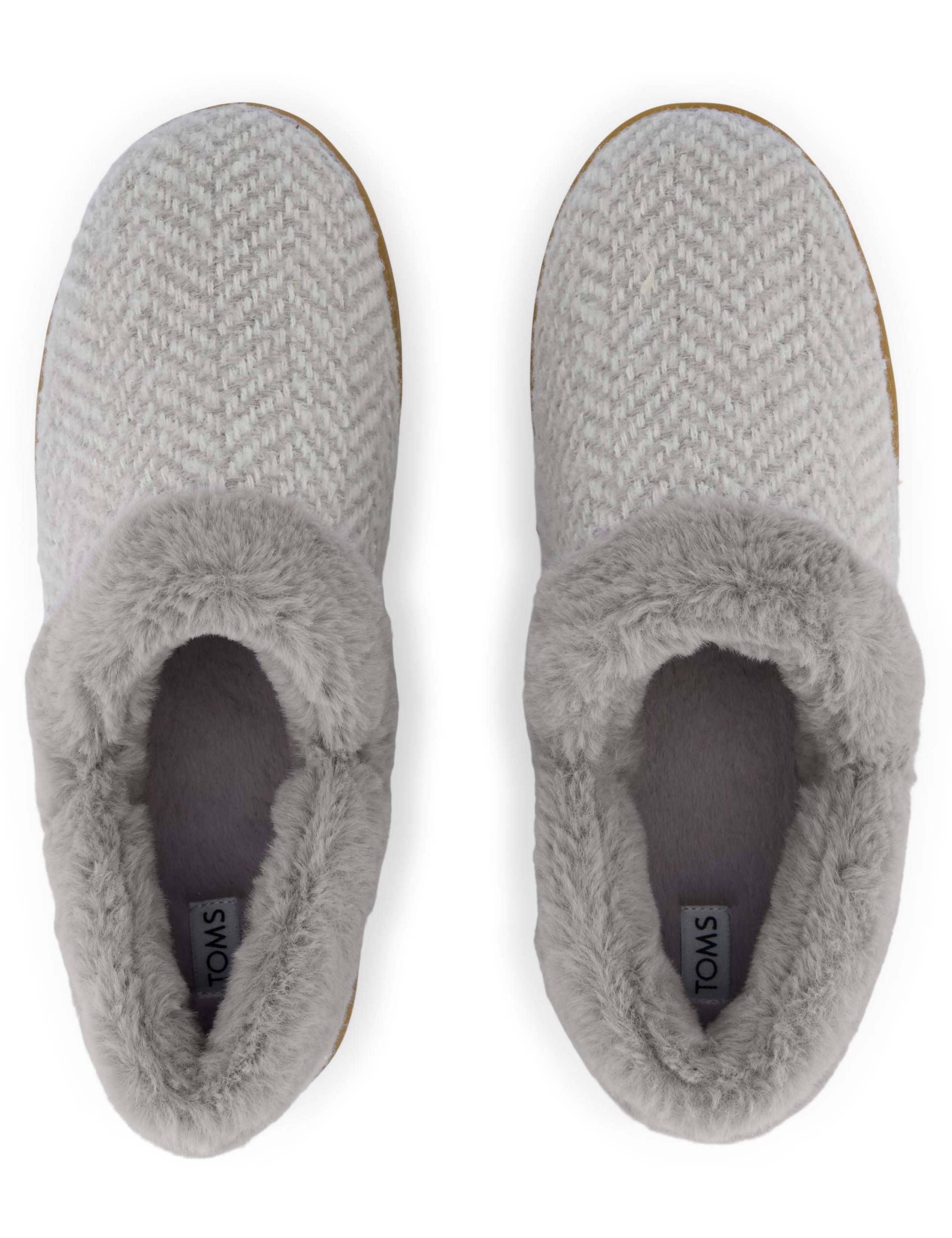 Faux Fur Sparkle Mule Slippers 3 of 8