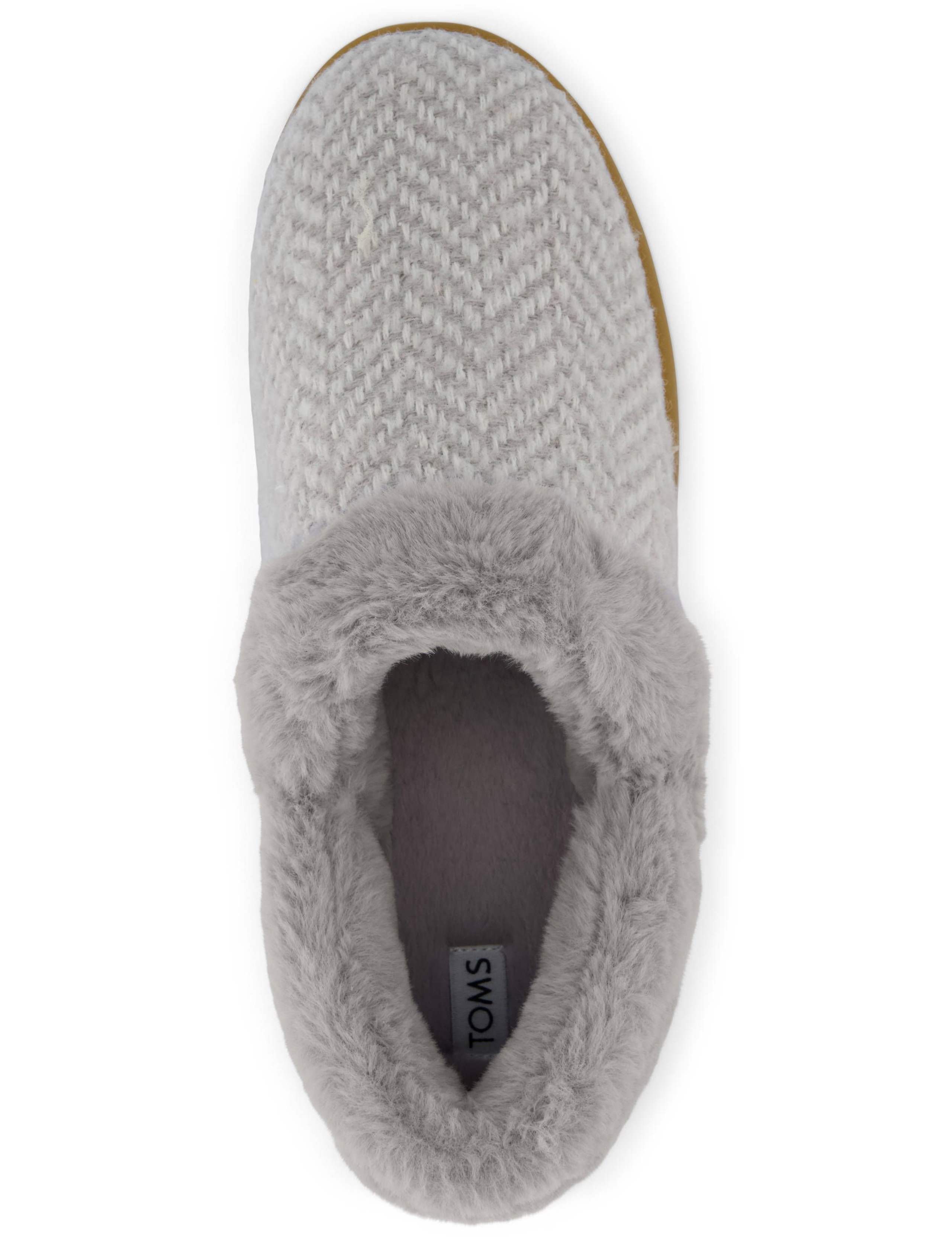 Faux Fur Sparkle Mule Slippers 4 of 8