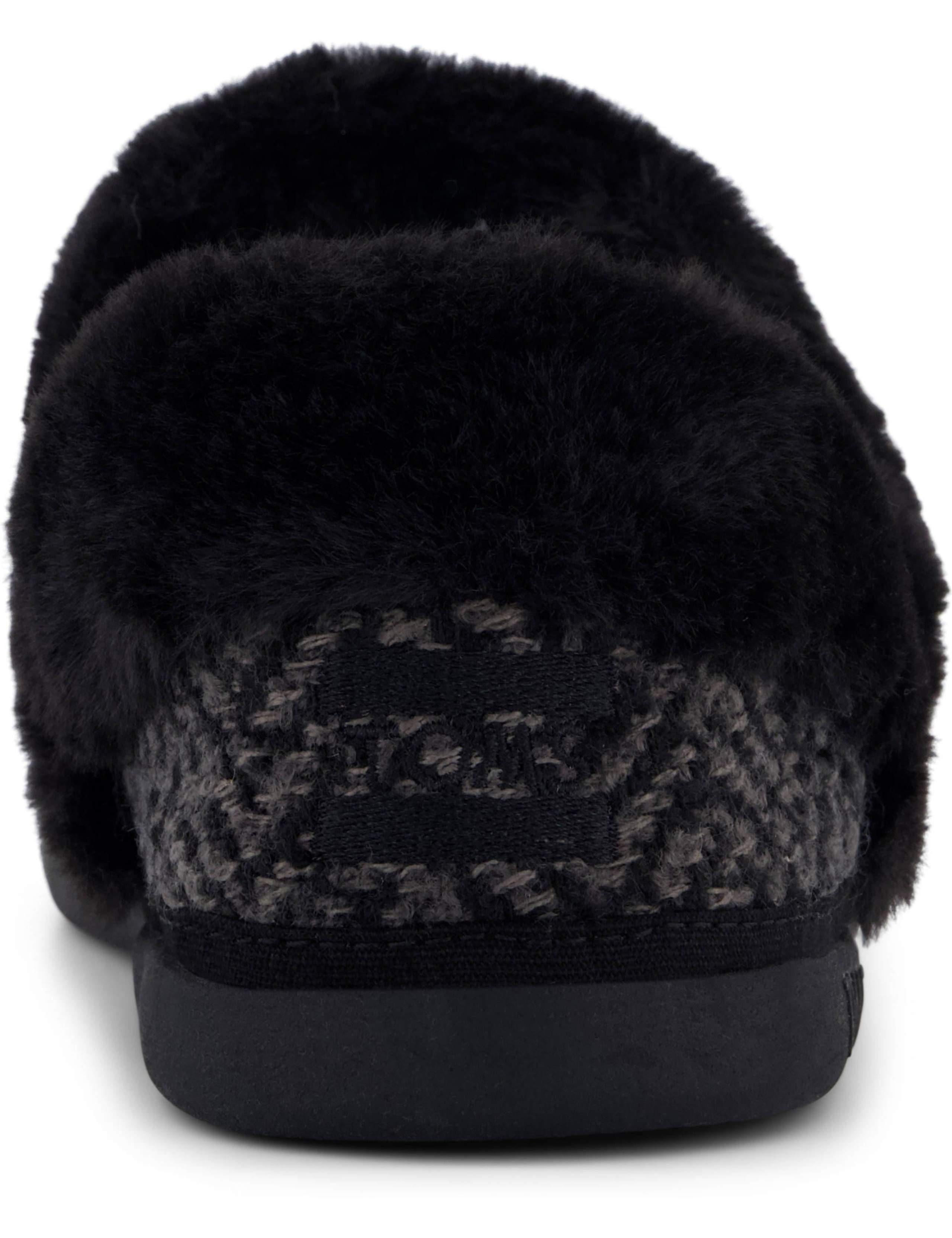 Faux Fur Sparkle Mule Slippers 9 of 9