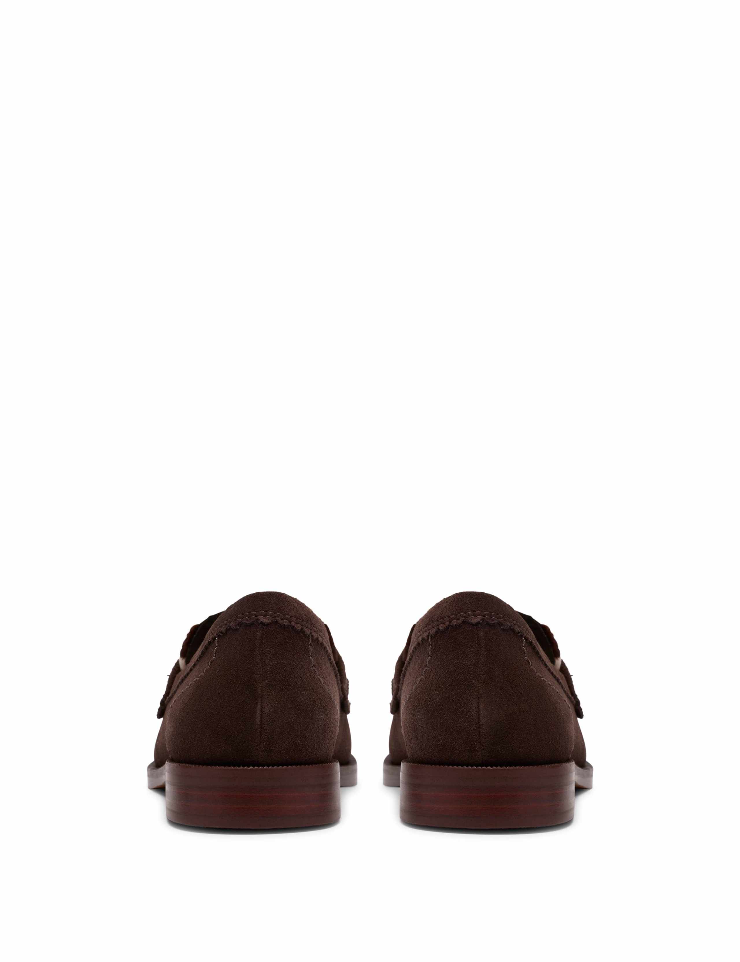 Suede Animal Print Slip On Loafers 5 of 6