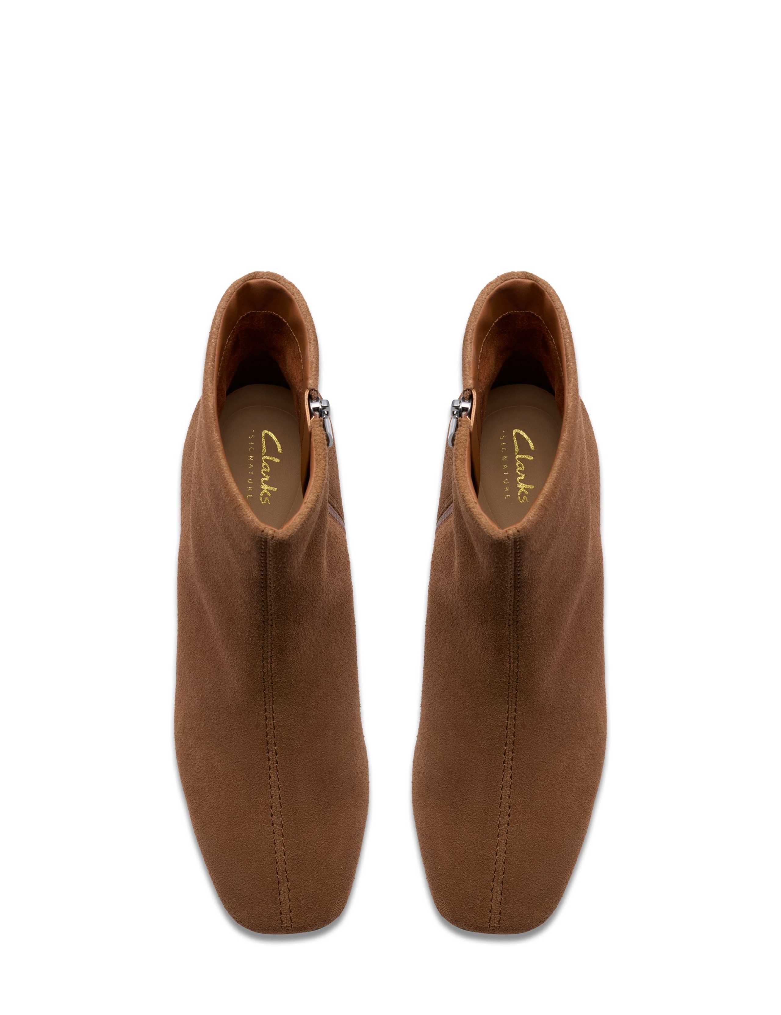 Suede Block Heel Ankle Boots 3 of 6