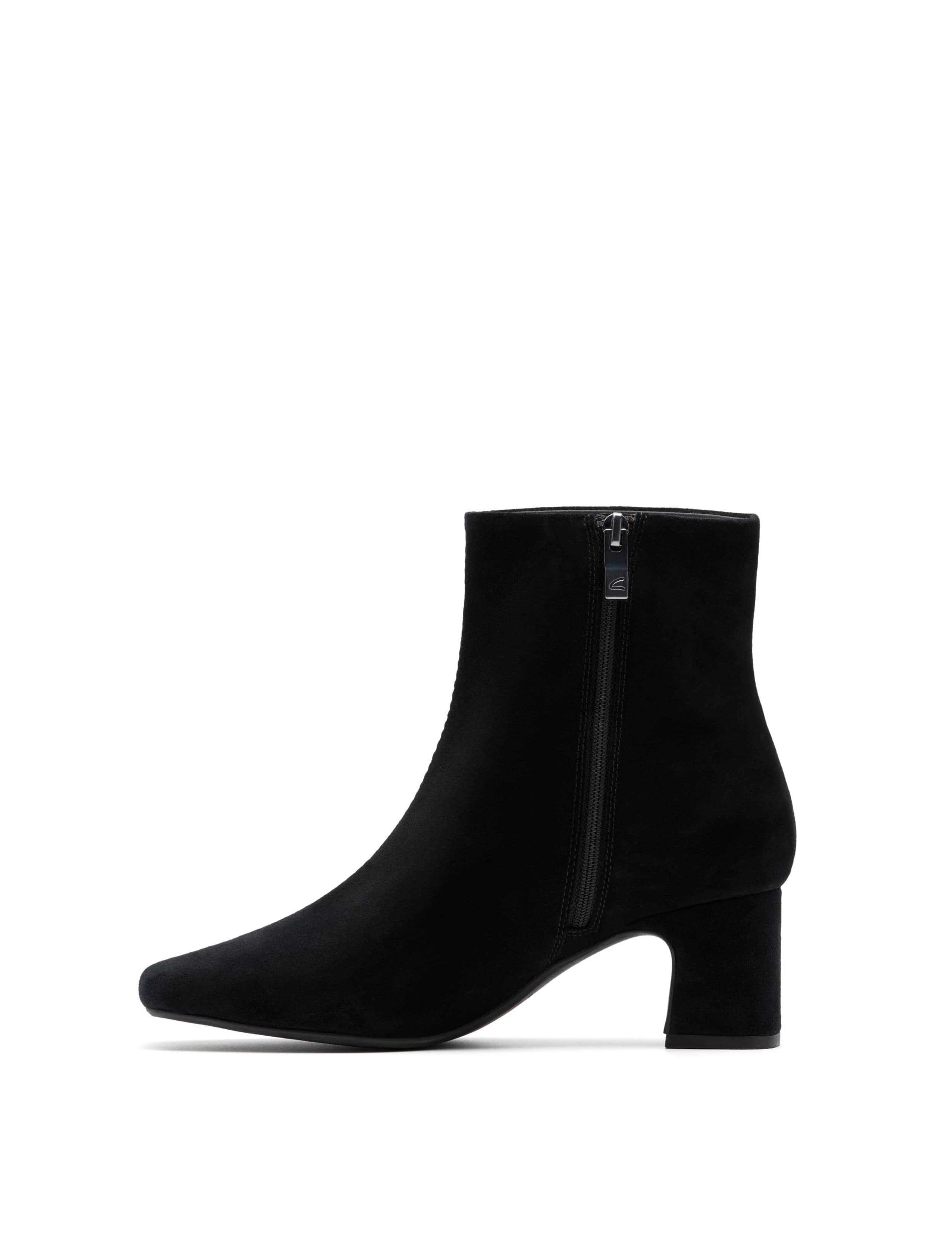 Suede Block Heel Ankle Boots 5 of 6
