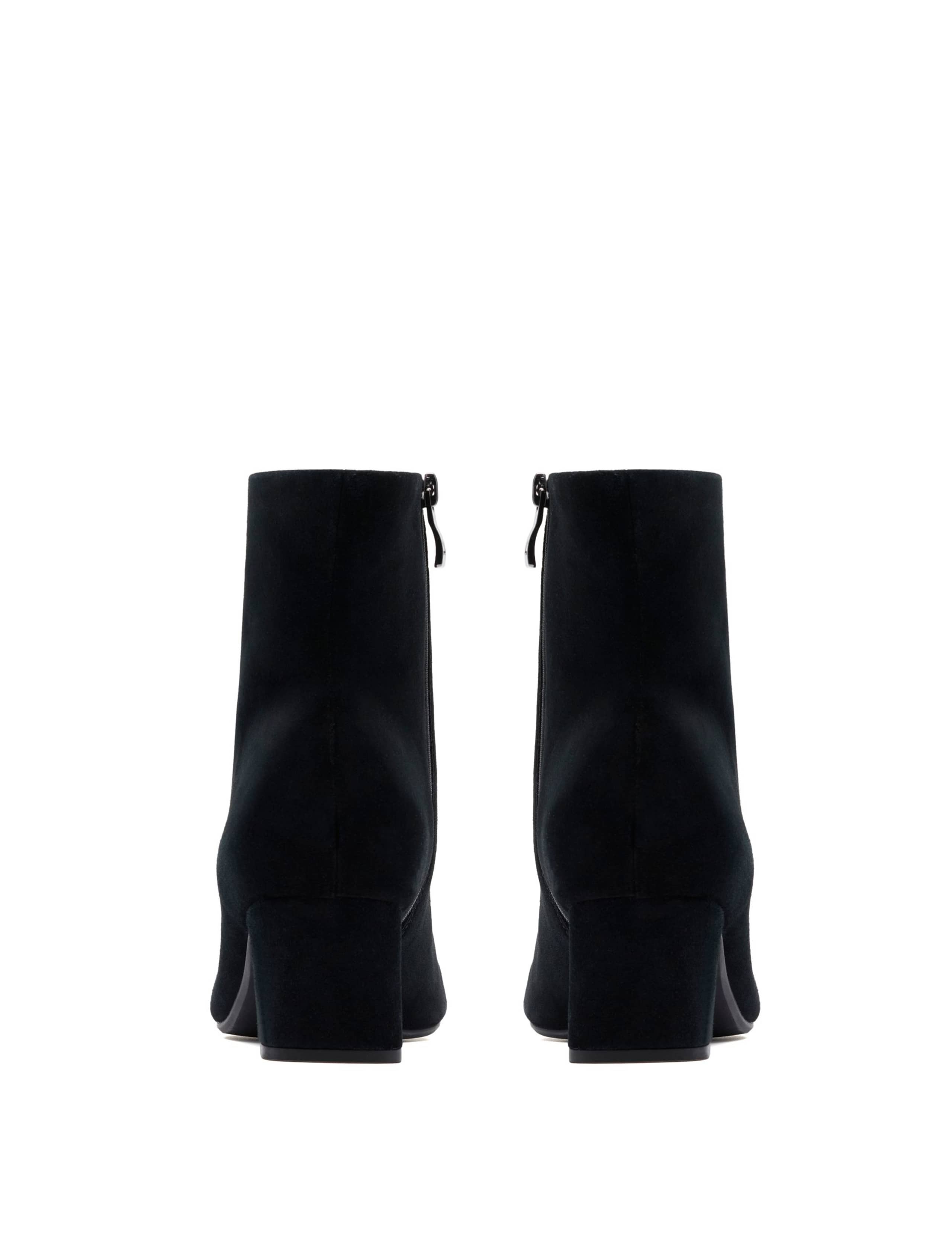 Suede Block Heel Ankle Boots 6 of 6