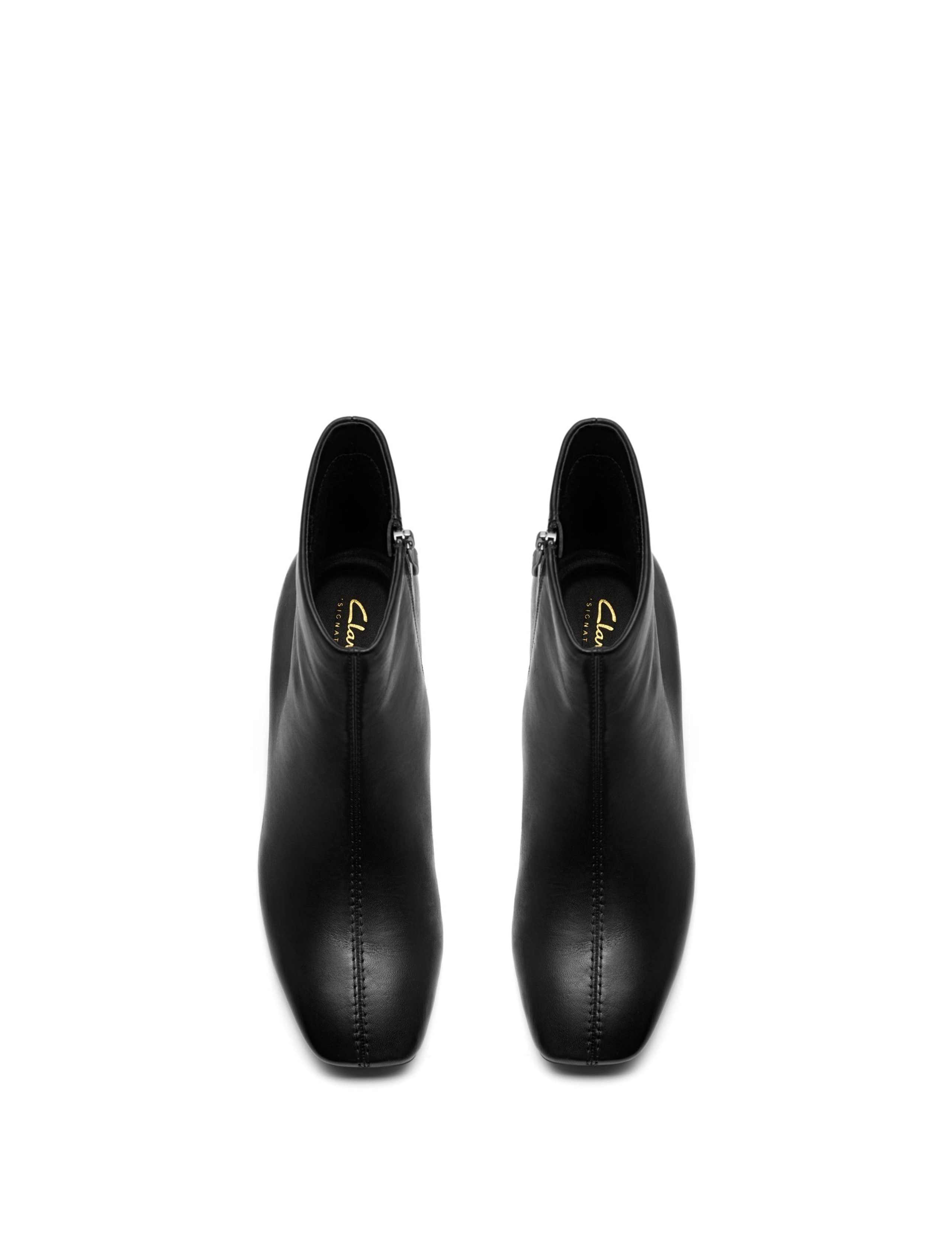 Leather Block Heel Ankle Boots 3 of 6