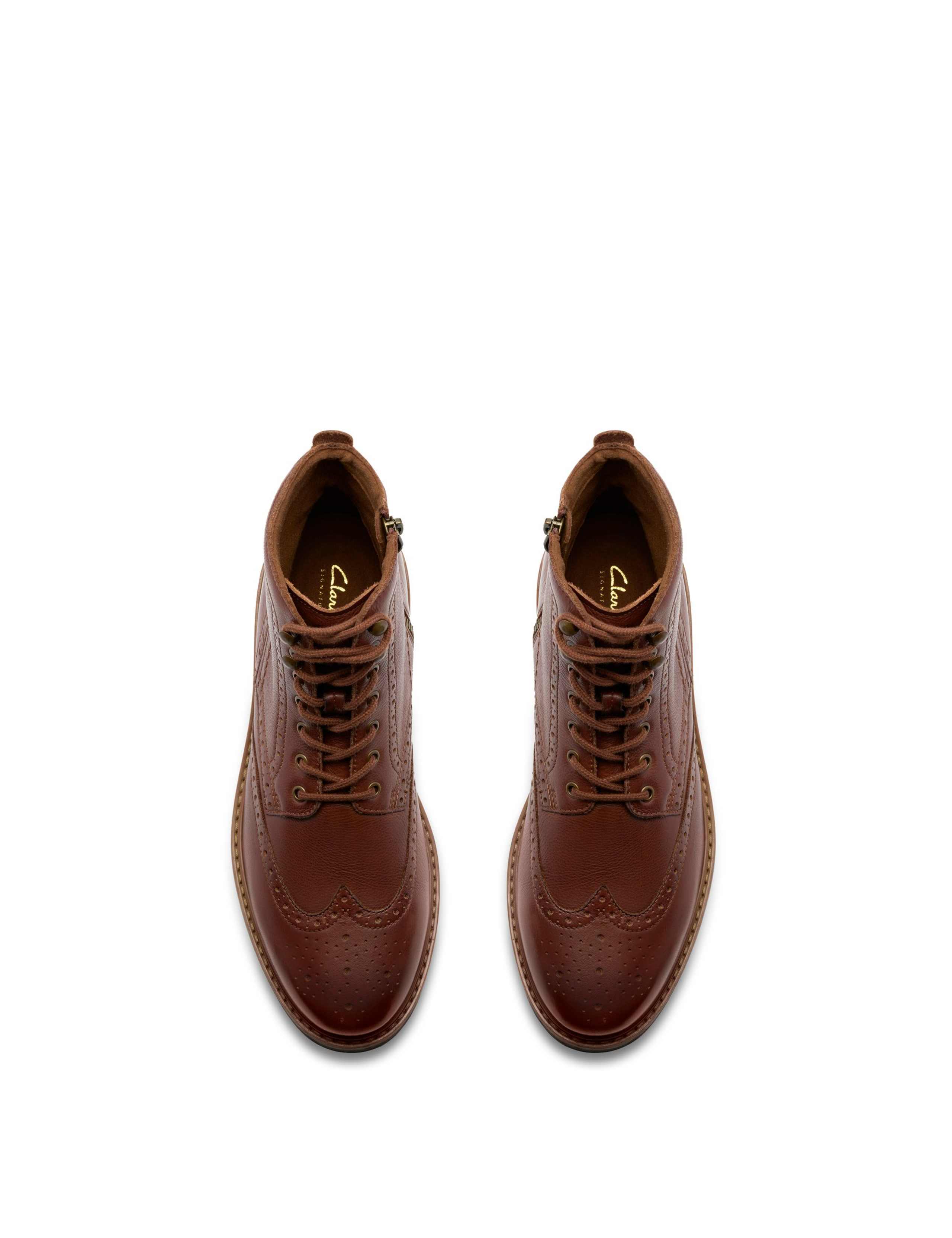 Leather Brogue Casual Boots 3 of 6