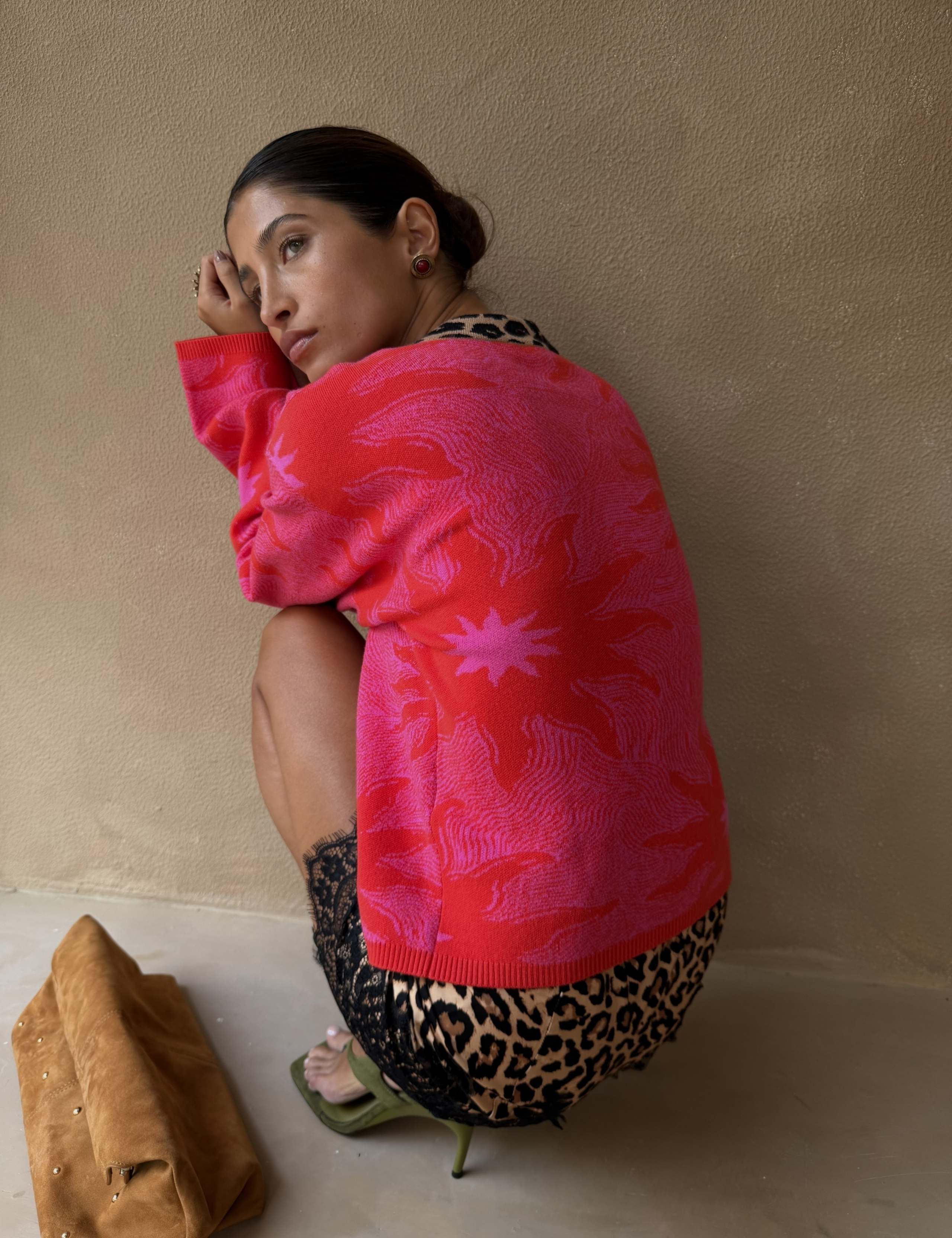 Patterned Button Through Cardigan 3 of 3