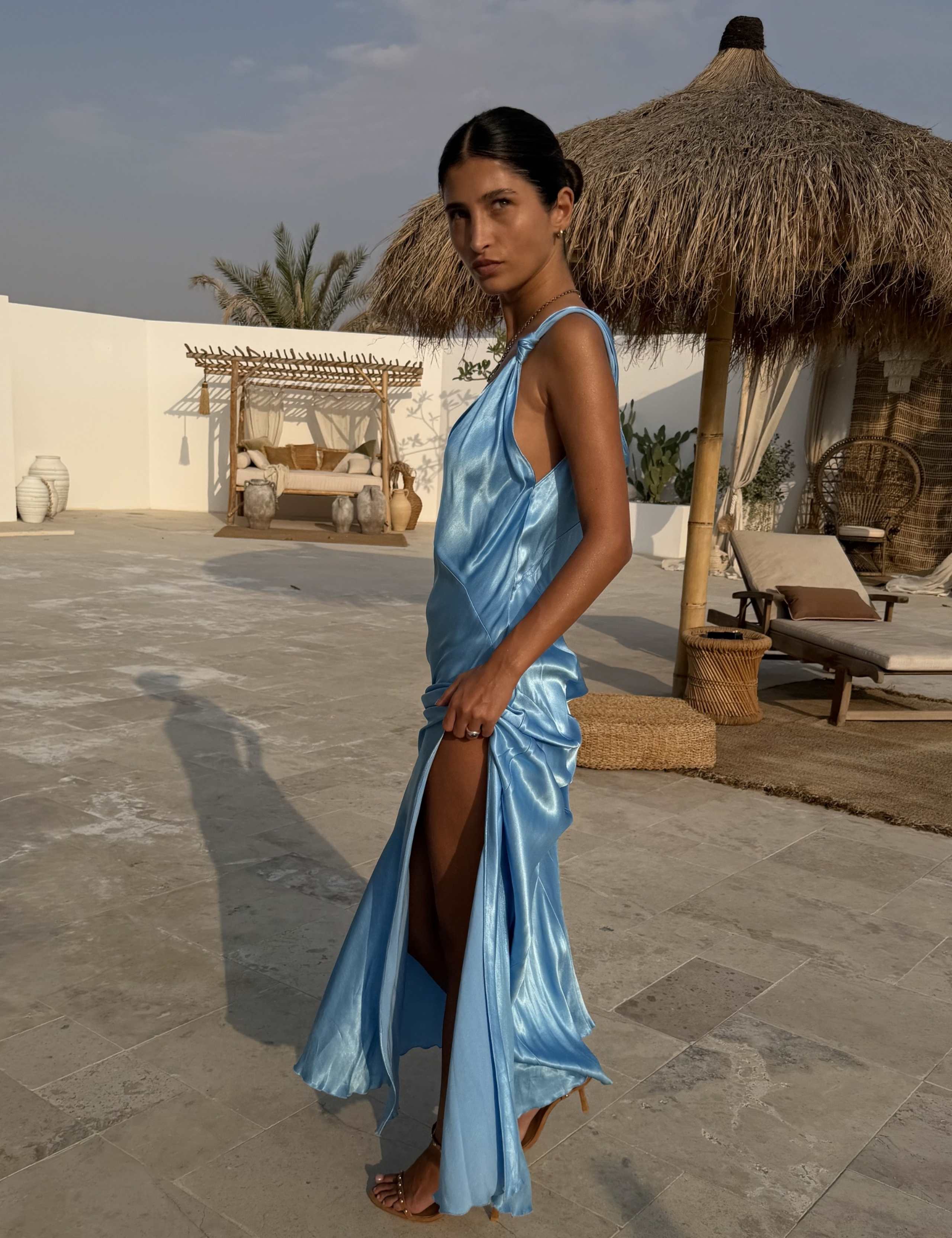 V-Neck Maxi Slip Dress 3 of 5