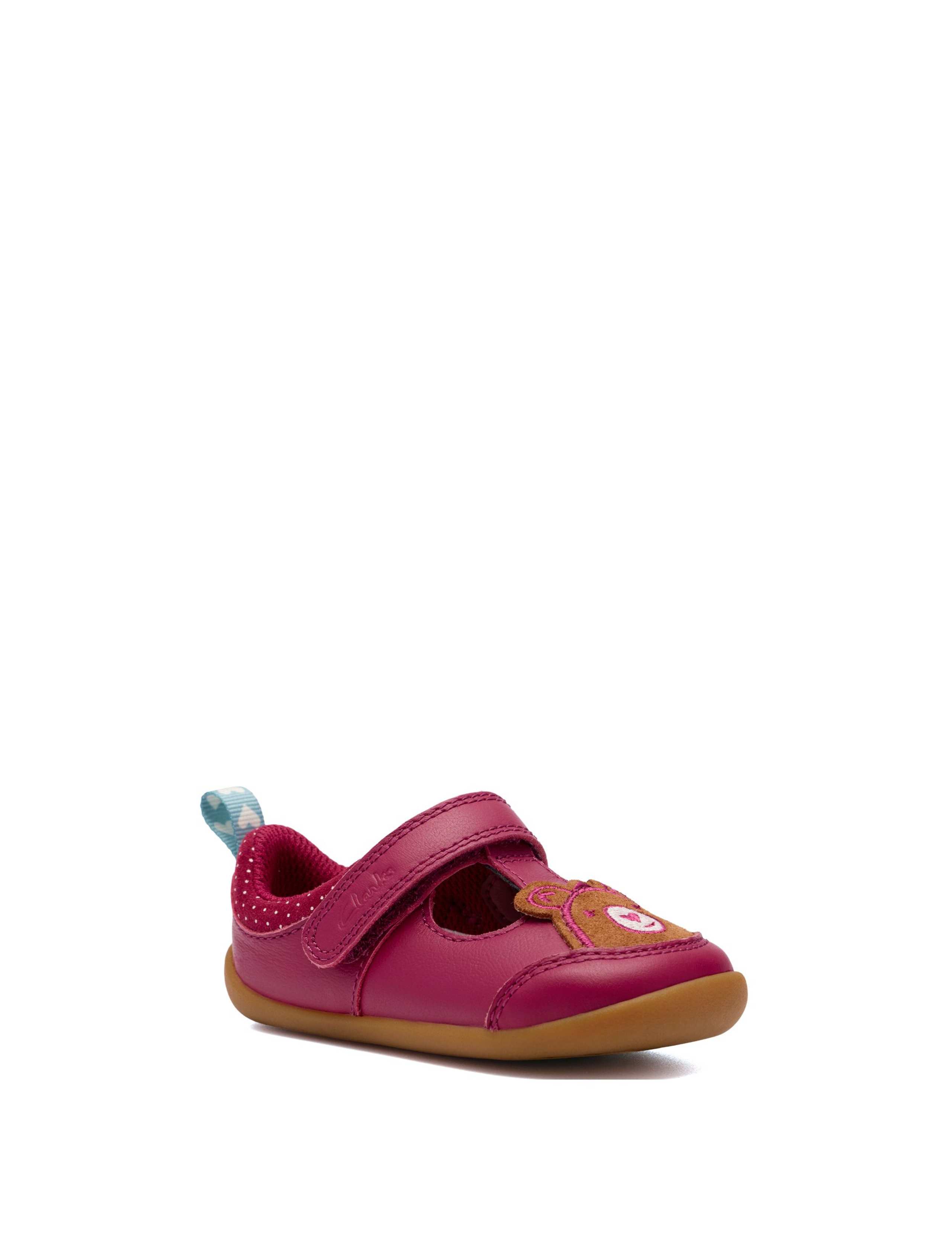 Kids' Leather Bear T-Bar Shoes (3 Small - 5 Small) 2 of 6